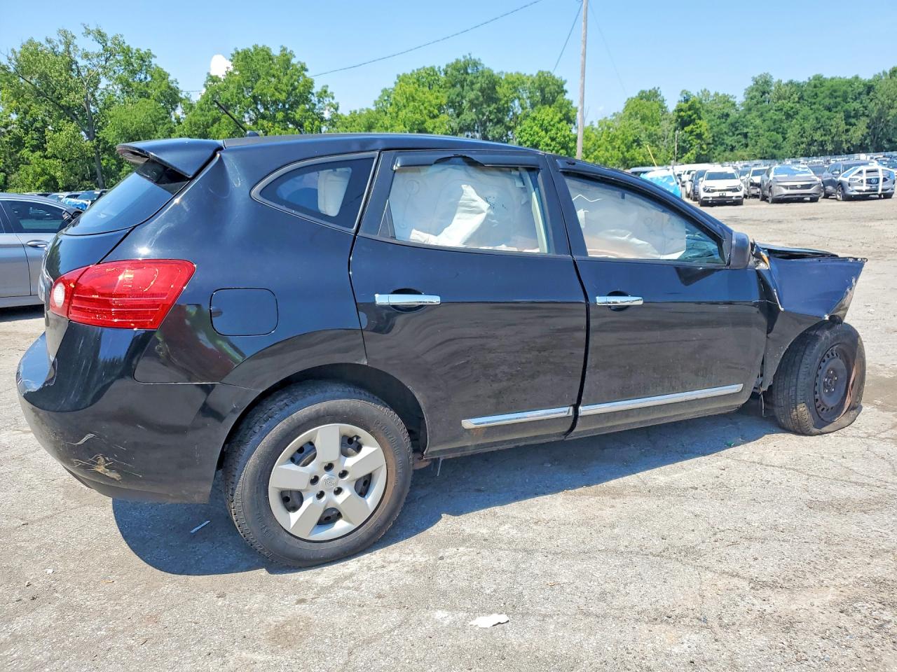 2013 Nissan Rogue S Black vin: JN8AS5MV8DW641485
