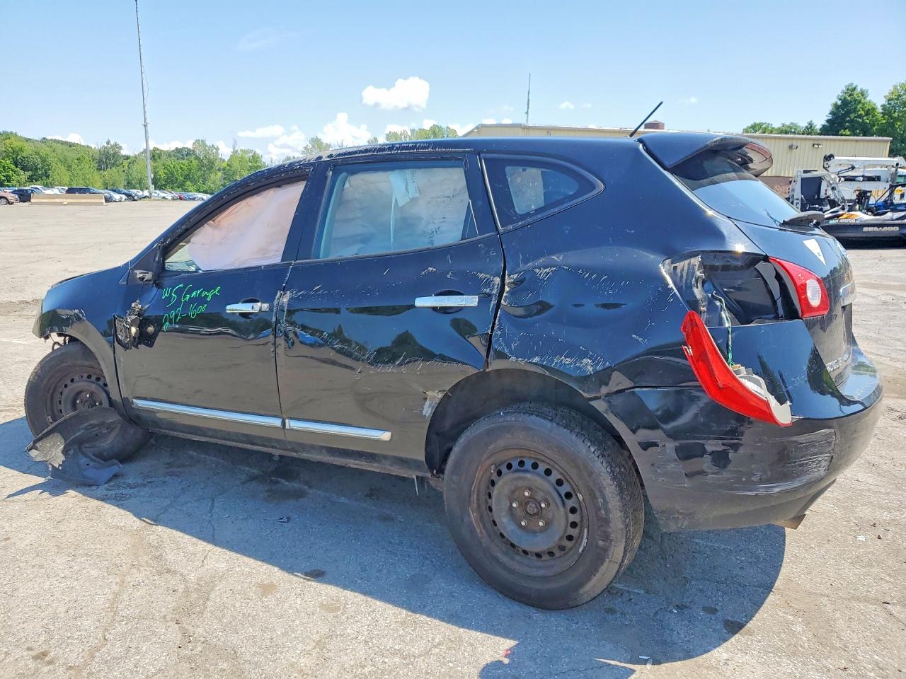 2013 Nissan Rogue S Black vin: JN8AS5MV8DW641485