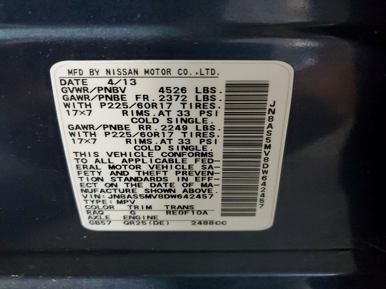 2013 Nissan Rogue S Gray vin: JN8AS5MV8DW642457