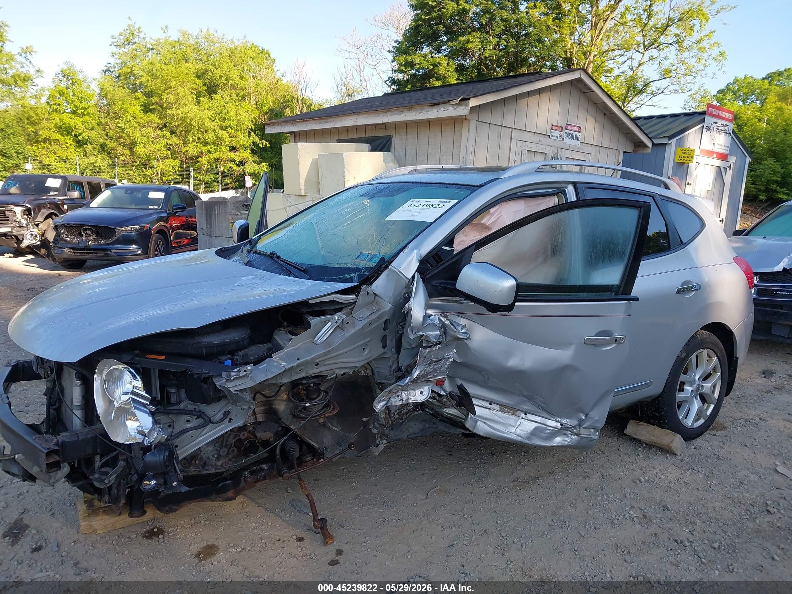 2013 Nissan Rogue Sv W/sl Pkg Серебряный vin: JN8AS5MV8DW648792