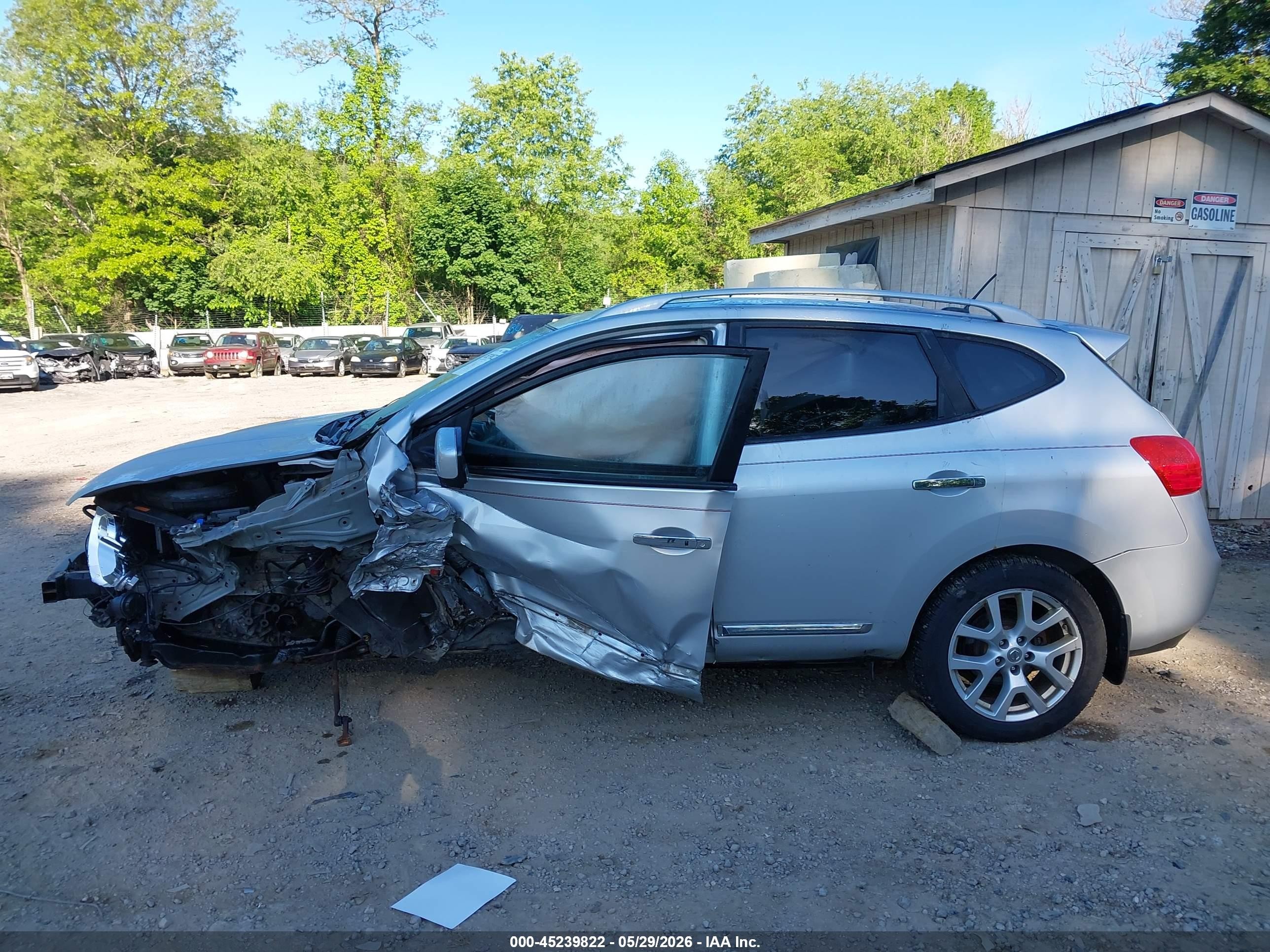 2013 Nissan Rogue Sv W/sl Pkg Серебряный vin: JN8AS5MV8DW648792