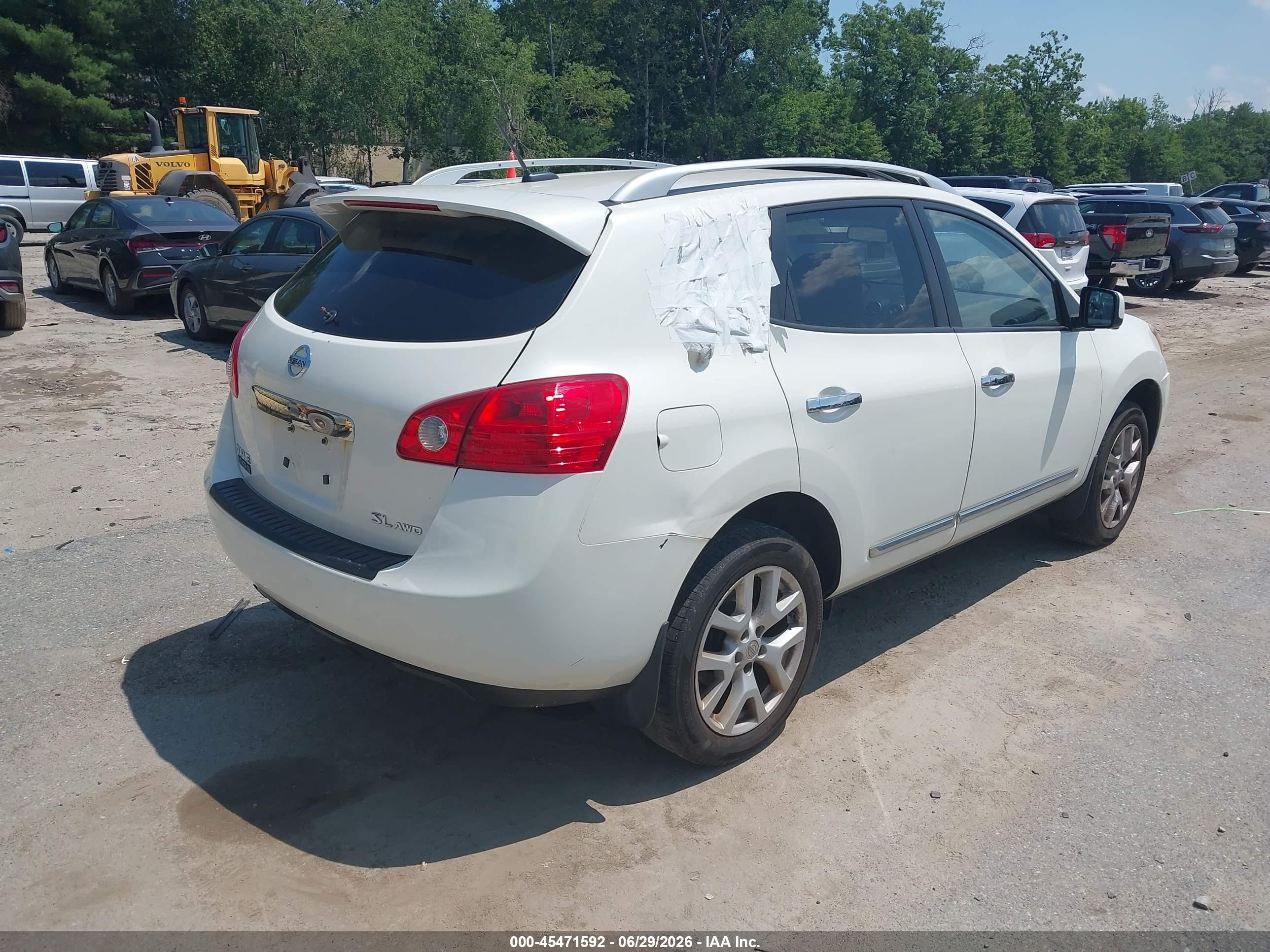 2013 Nissan Rogue Sv W/sl Pkg White vin: JN8AS5MV8DW653359