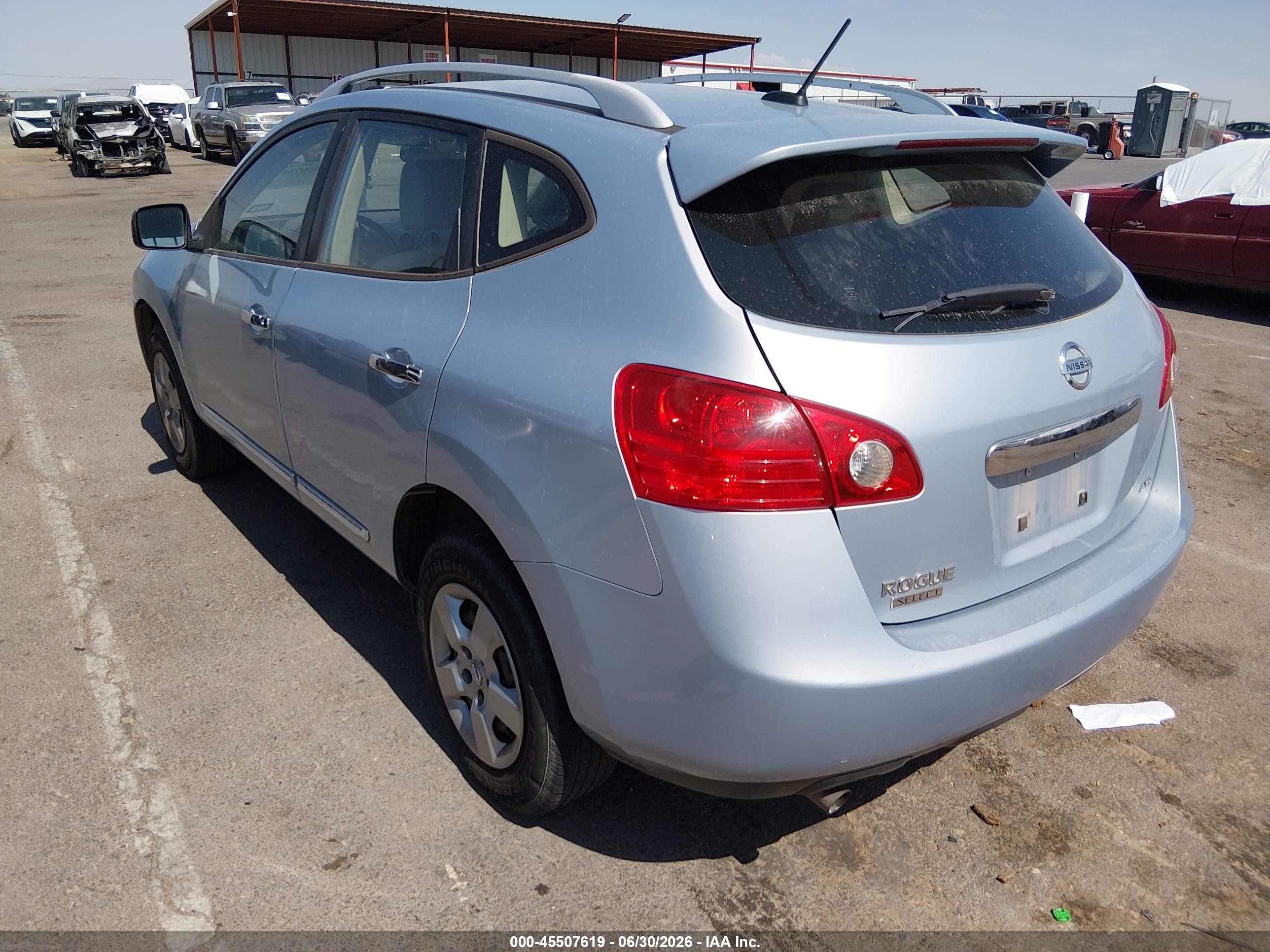 2014 Nissan Rogue Select S Light Blue vin: JN8AS5MV8EW204555