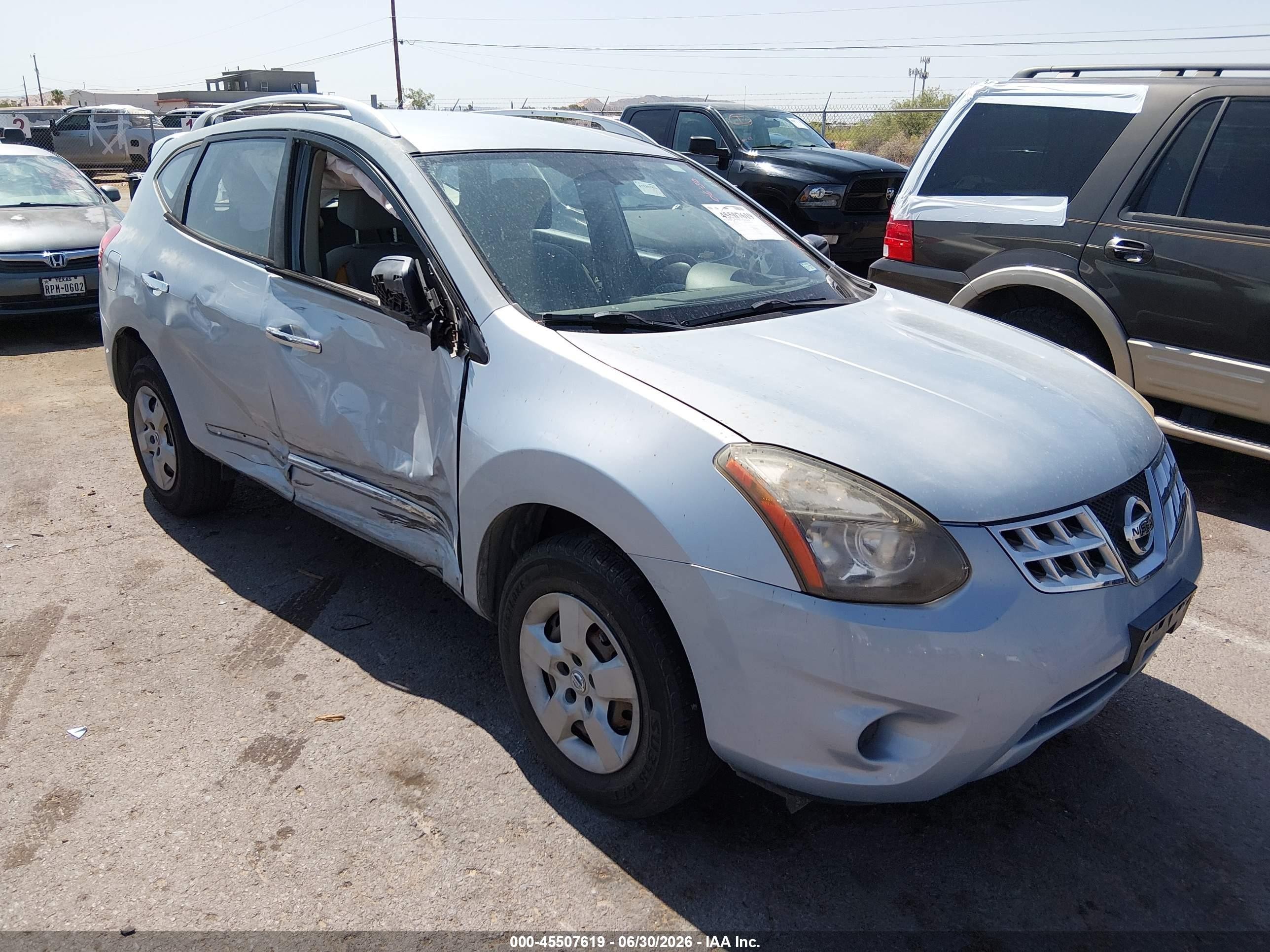2014 Nissan Rogue Select S Light Blue vin: JN8AS5MV8EW204555