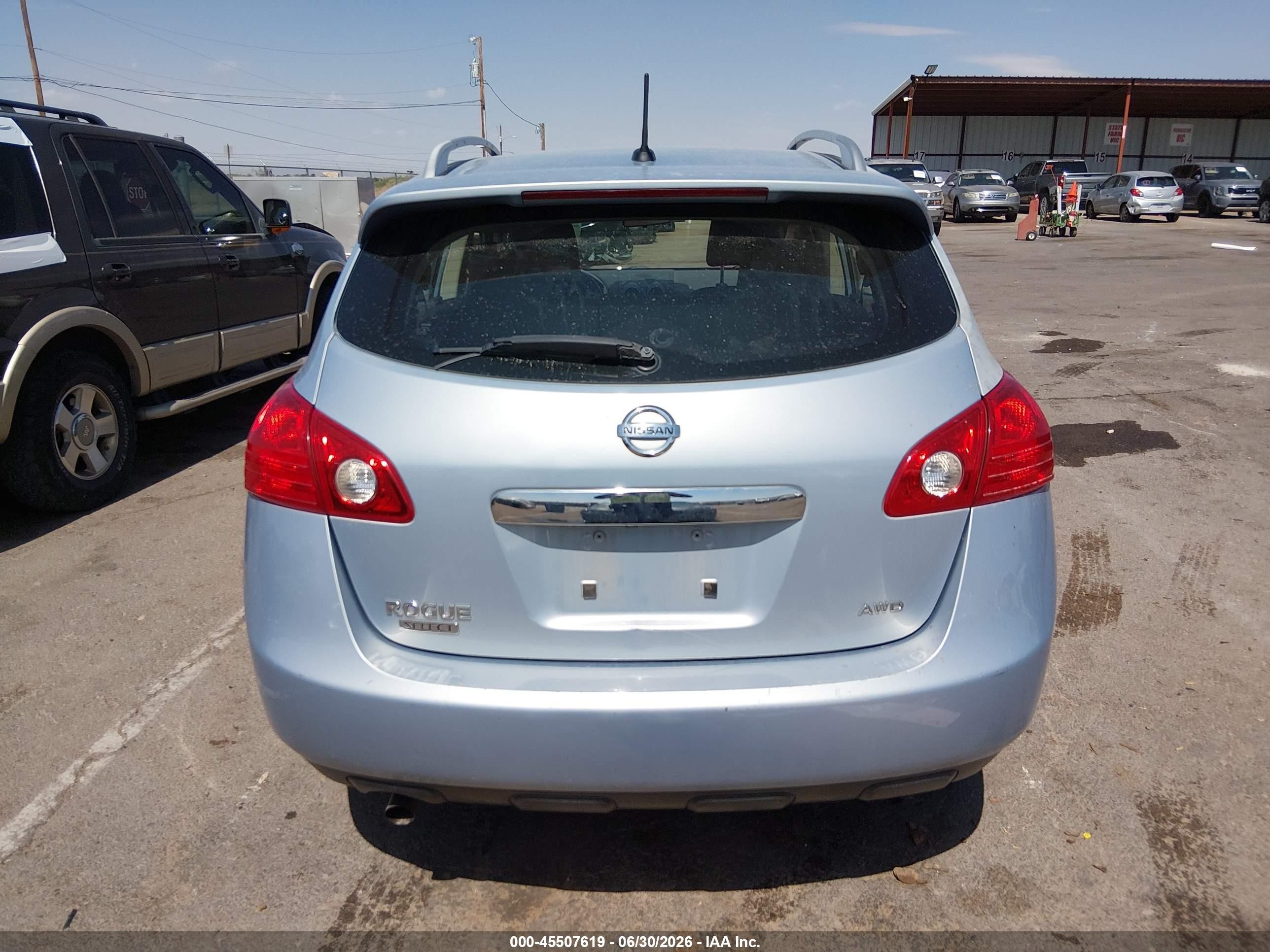 2014 Nissan Rogue Select S Light Blue vin: JN8AS5MV8EW204555