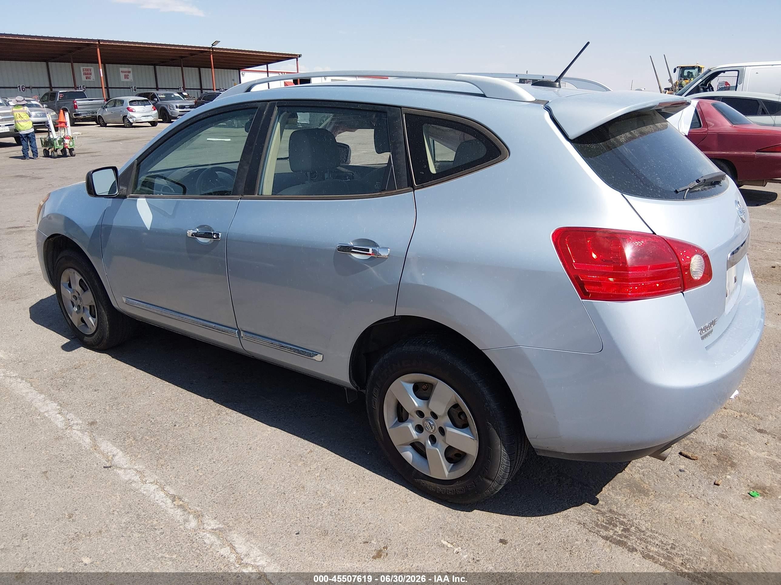 2014 Nissan Rogue Select S Light Blue vin: JN8AS5MV8EW204555
