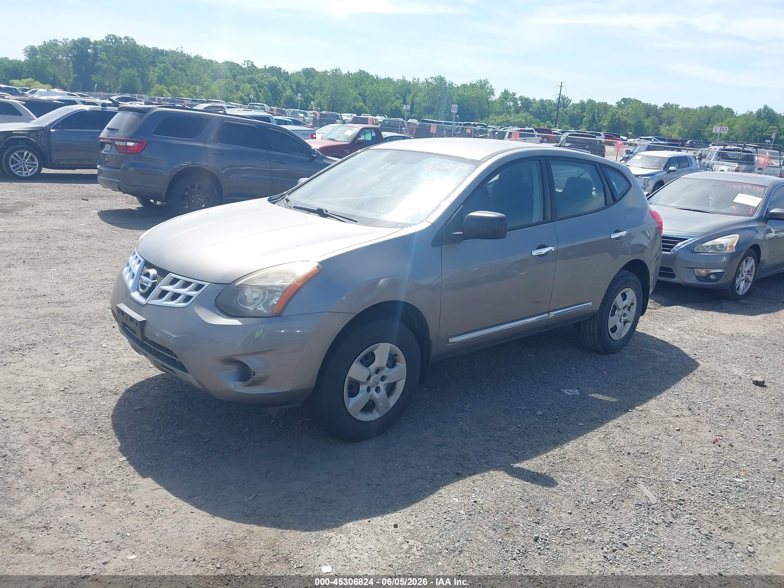 2014 Nissan Rogue Select S Gray vin: JN8AS5MV8EW703372