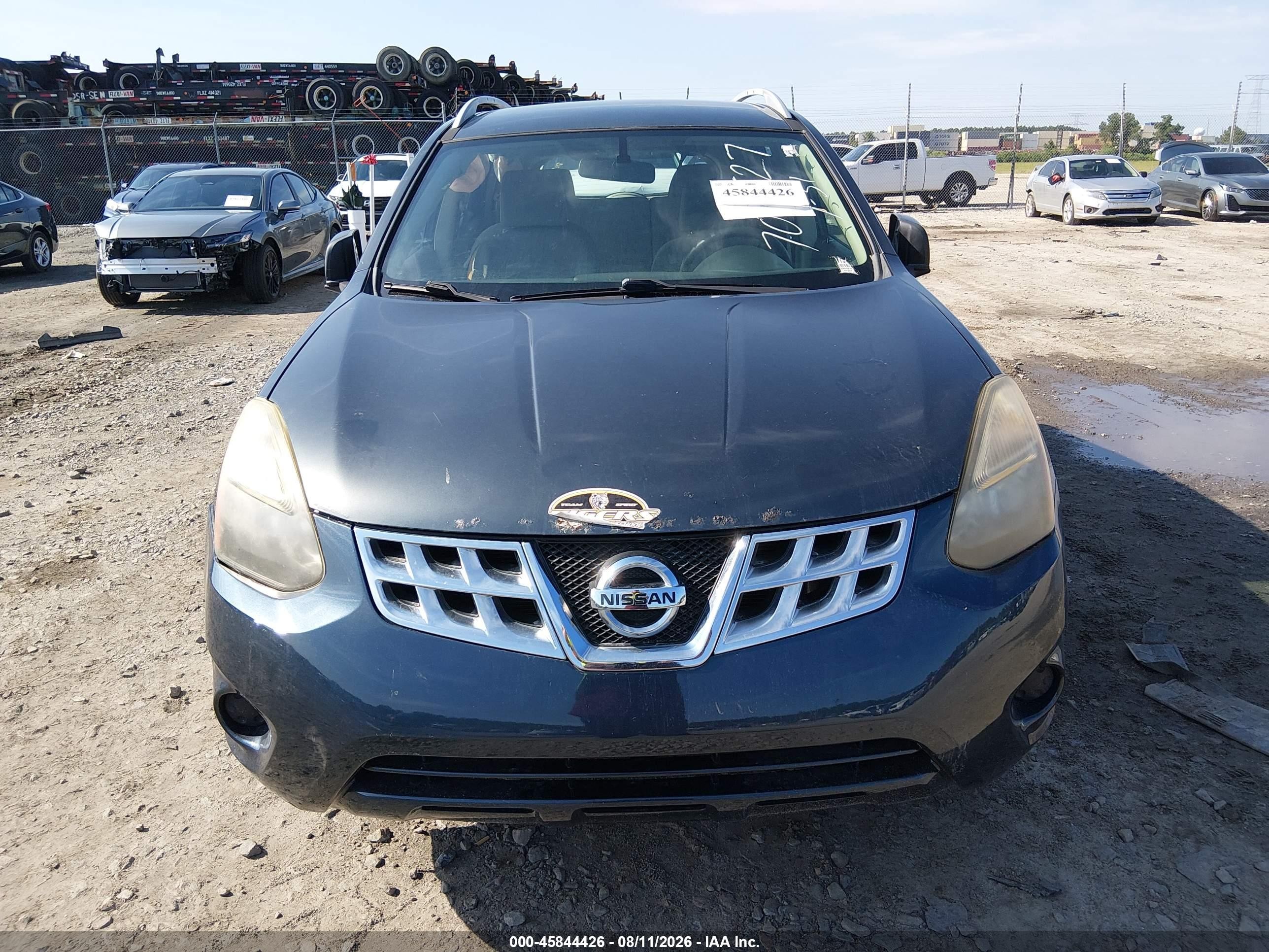 2014 Nissan Rogue Select S Серый vin: JN8AS5MV8EW709527