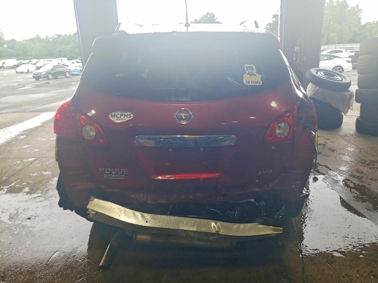 2015 Nissan Rogue Select S Red vin: JN8AS5MV8FW250226