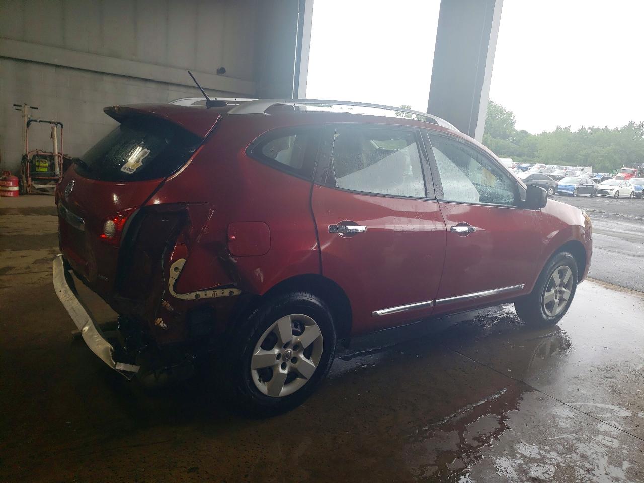 2015 Nissan Rogue Select S Red vin: JN8AS5MV8FW250226