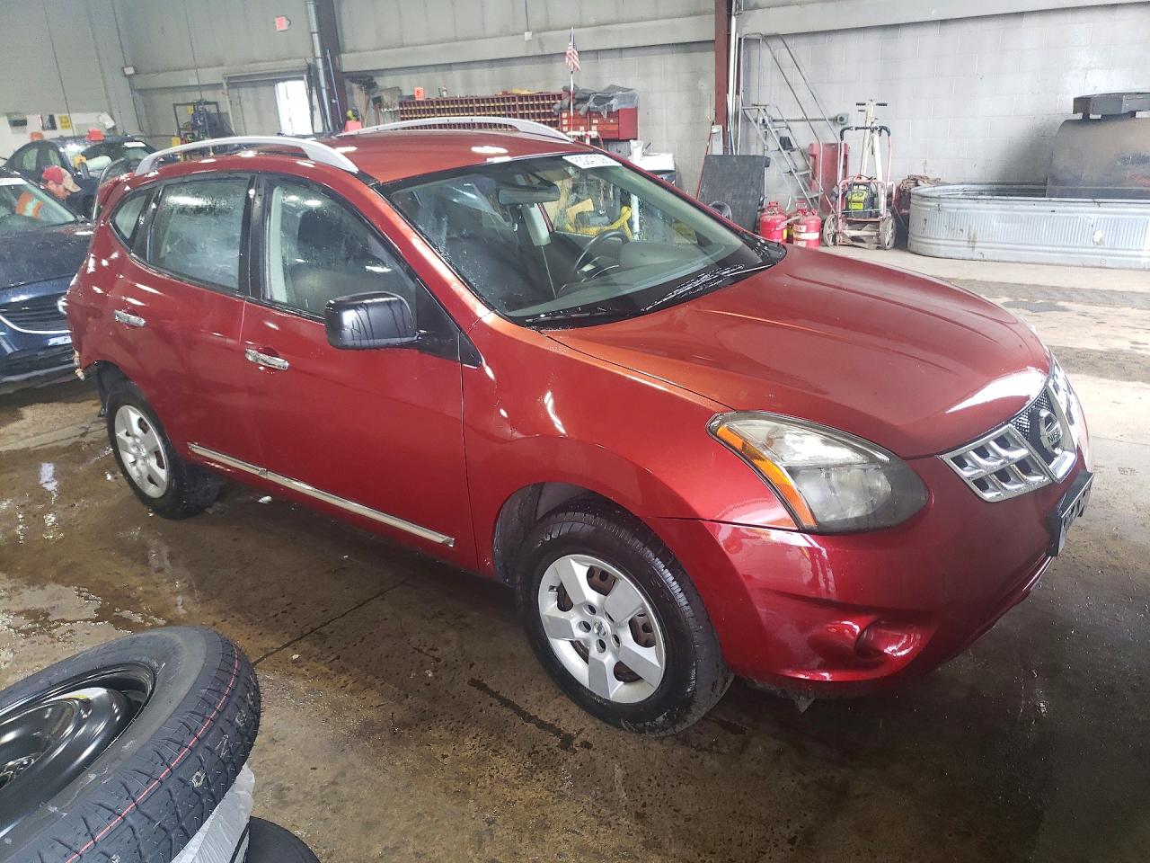 2015 Nissan Rogue Select S Red vin: JN8AS5MV8FW250226