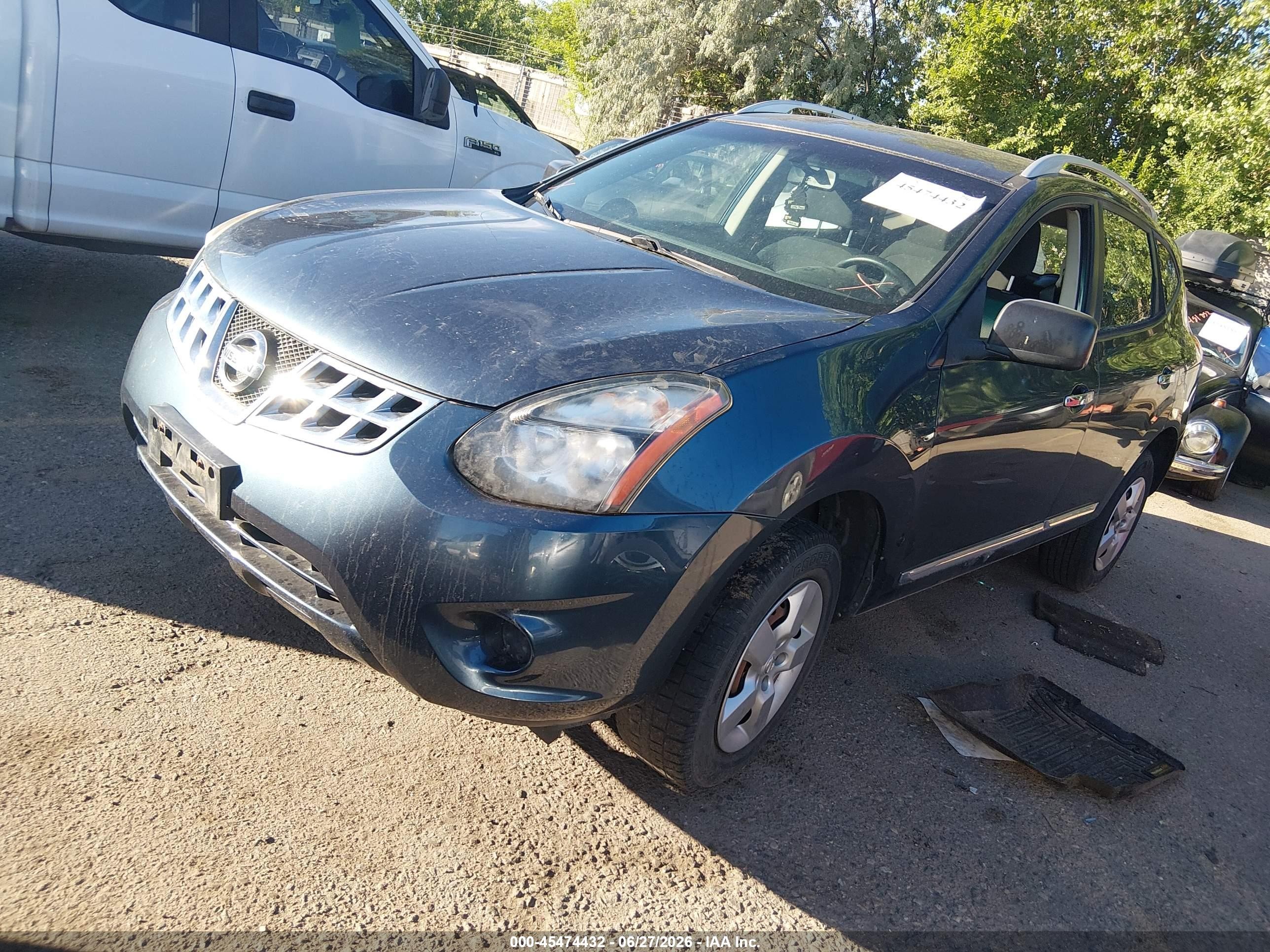 2015 Nissan Rogue Select S Gray vin: JN8AS5MV8FW250629