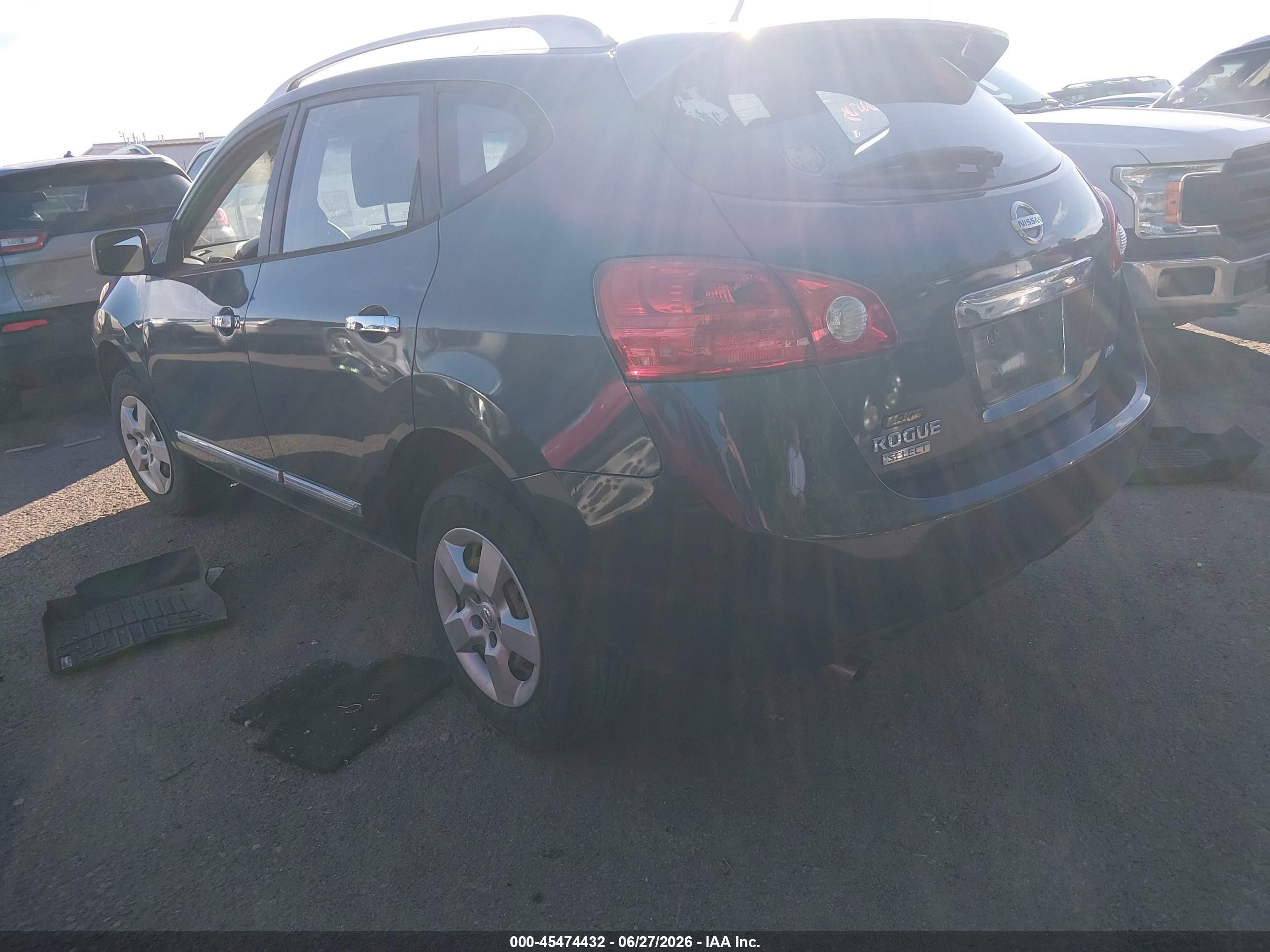 2015 Nissan Rogue Select S Gray vin: JN8AS5MV8FW250629