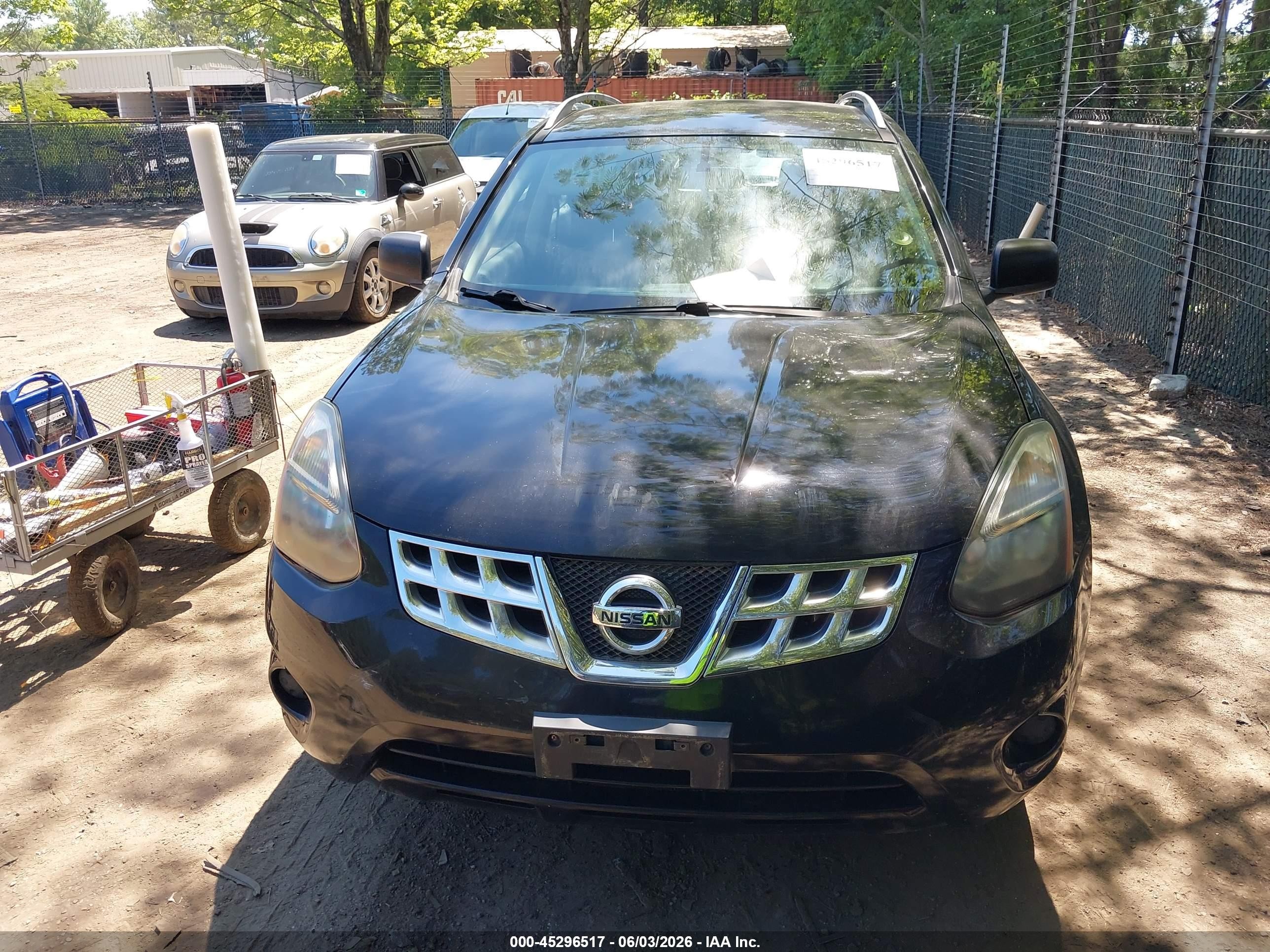 2015 Nissan Rogue Select S Black vin: JN8AS5MV8FW255815