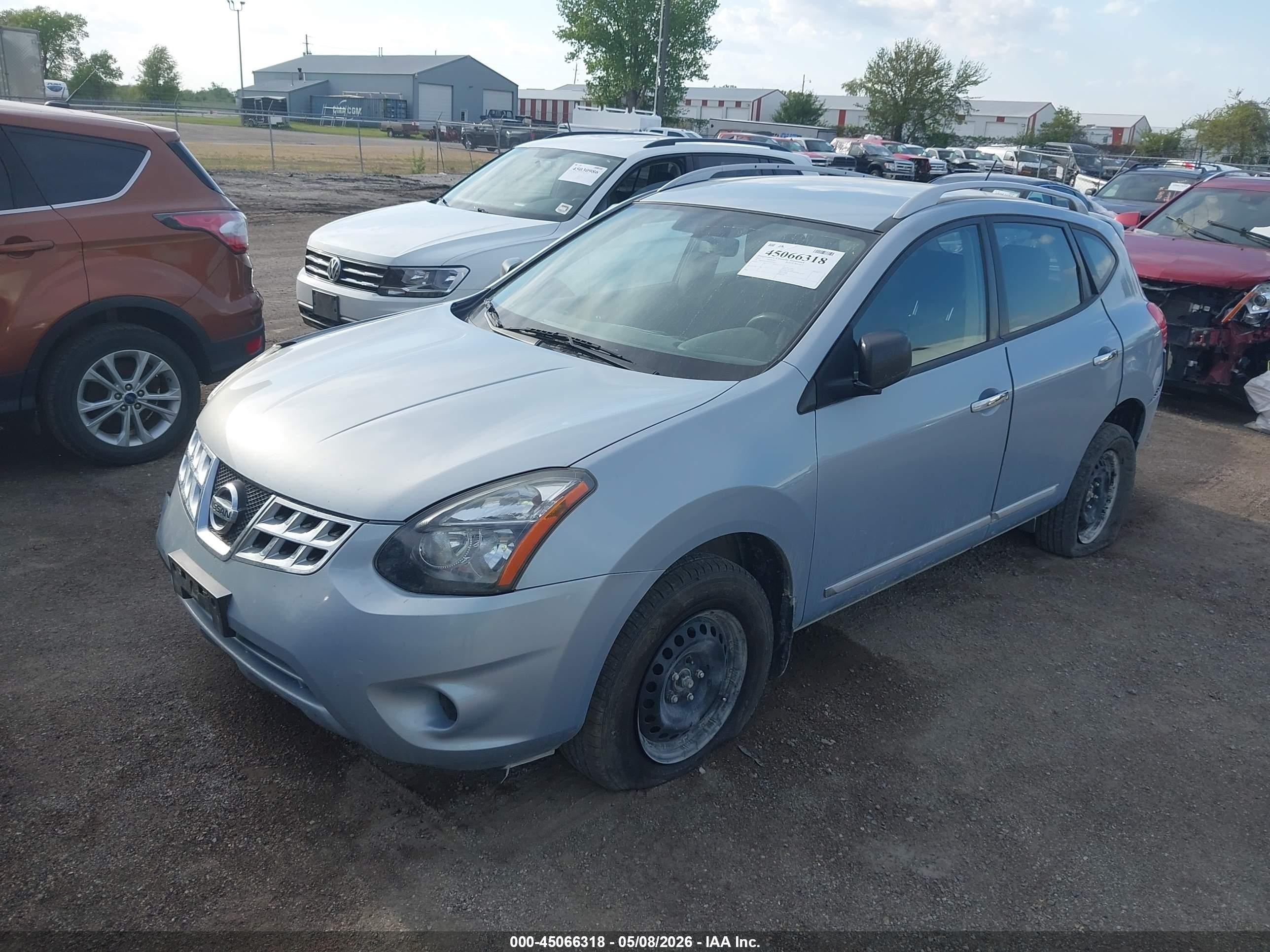 2015 Nissan Rogue Select S Light Blue vin: JN8AS5MV8FW259329