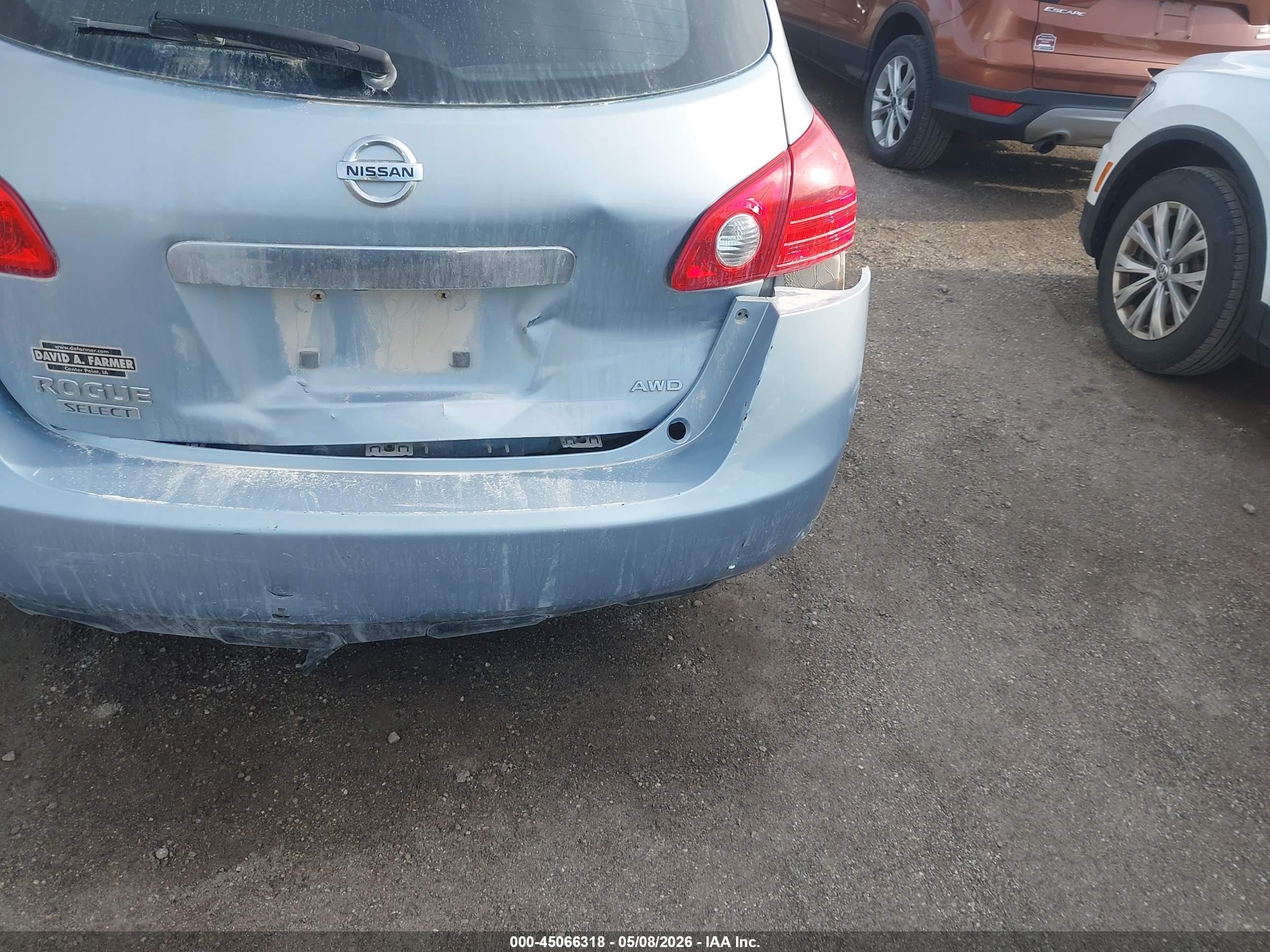 2015 Nissan Rogue Select S Light Blue vin: JN8AS5MV8FW259329