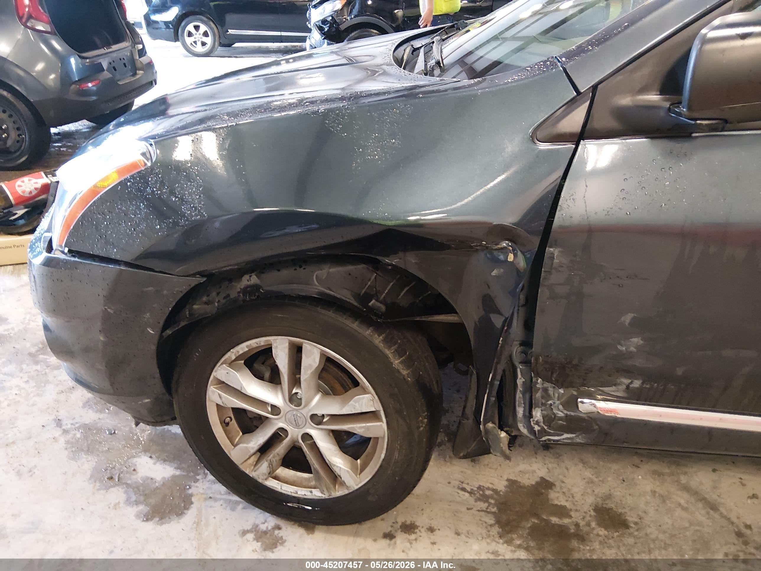 2015 Nissan Rogue Select S Синий vin: JN8AS5MV8FW750726