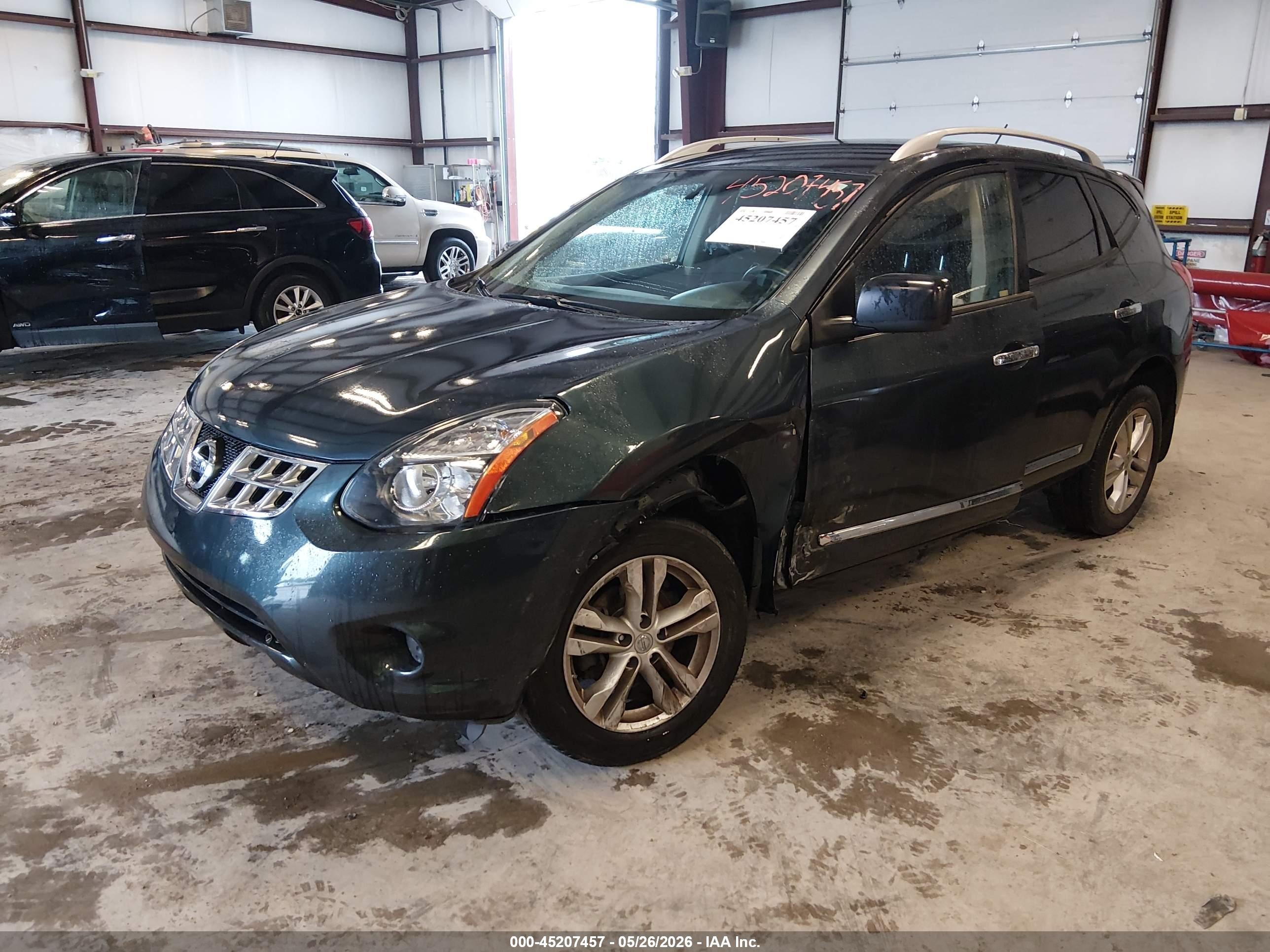2015 Nissan Rogue Select S Синий vin: JN8AS5MV8FW750726