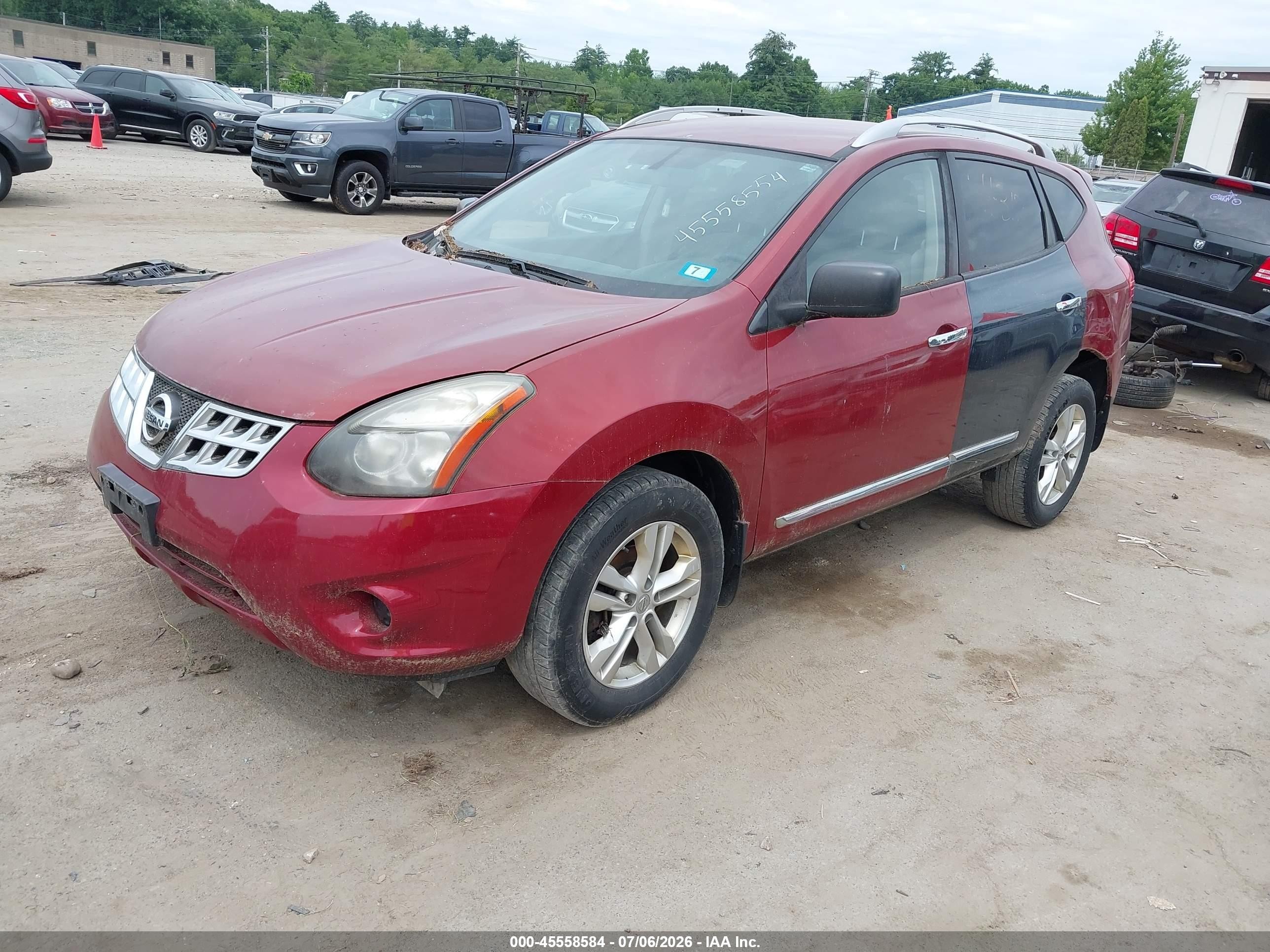 2015 Nissan Rogue Select S Maroon vin: JN8AS5MV8FW763217