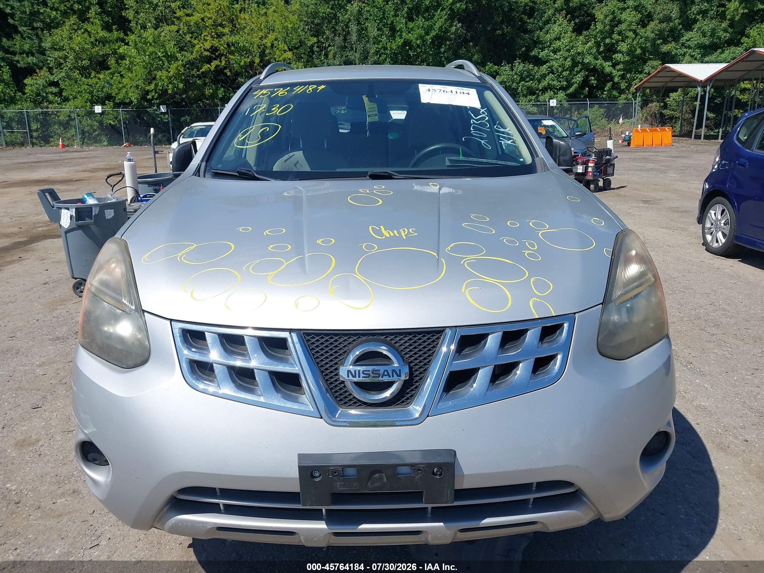 2015 Nissan Rogue Select S Silver vin: JN8AS5MV8FW770507