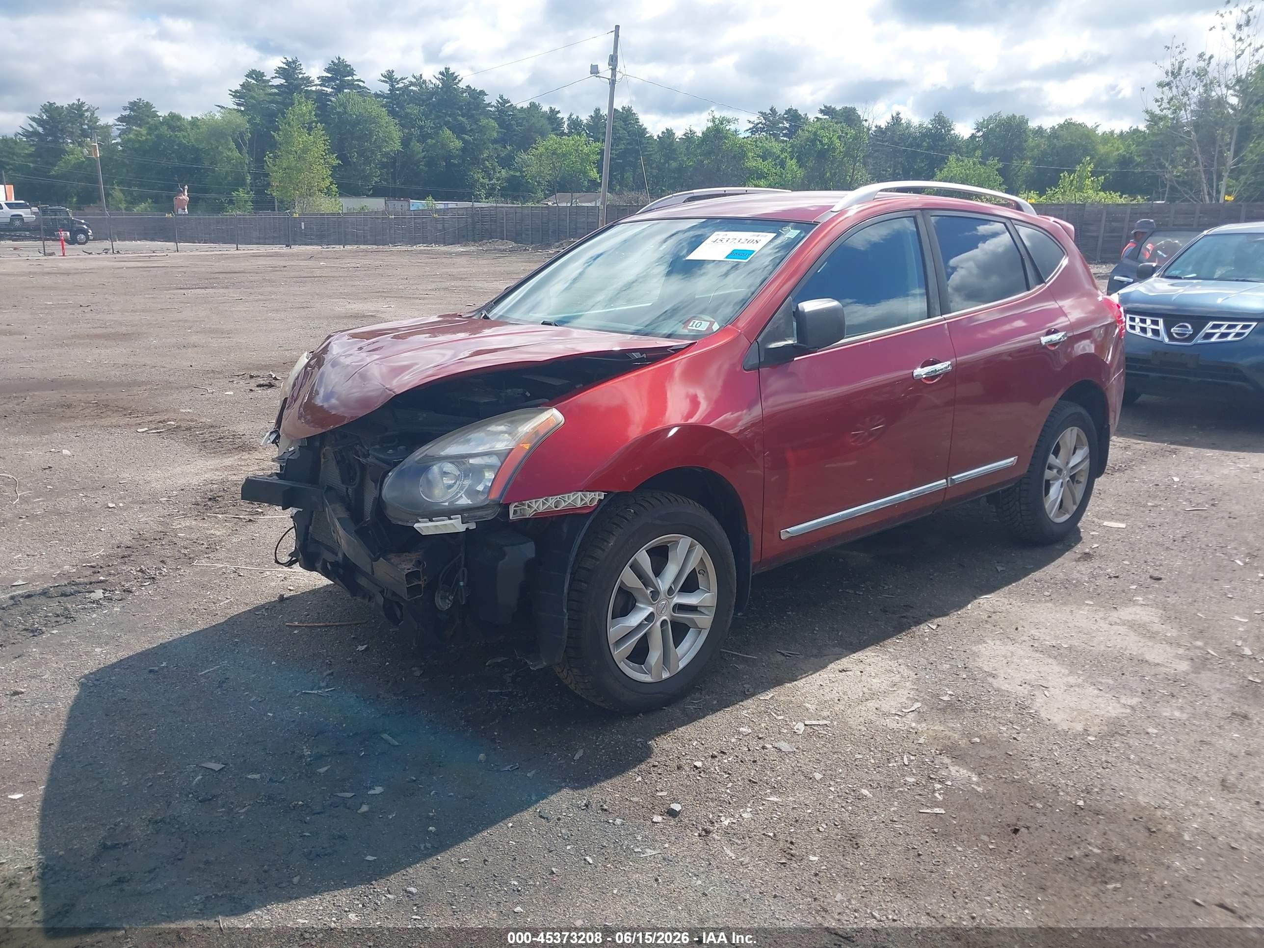 2015 Nissan Rogue Select S Red vin: JN8AS5MV8FW770538
