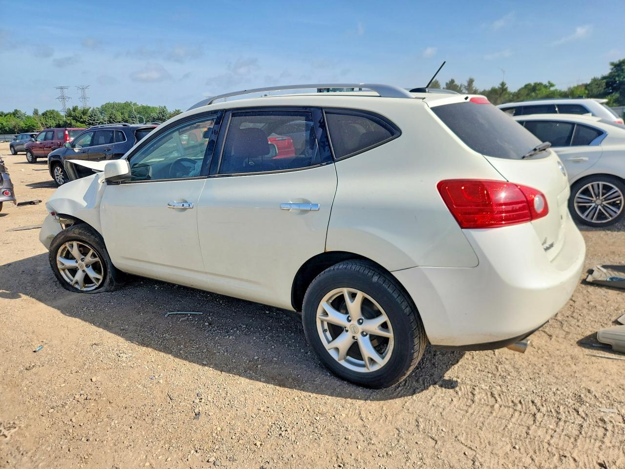 2010 Nissan Rogue S/sl/krom White vin: JN8AS5MV9AW110999