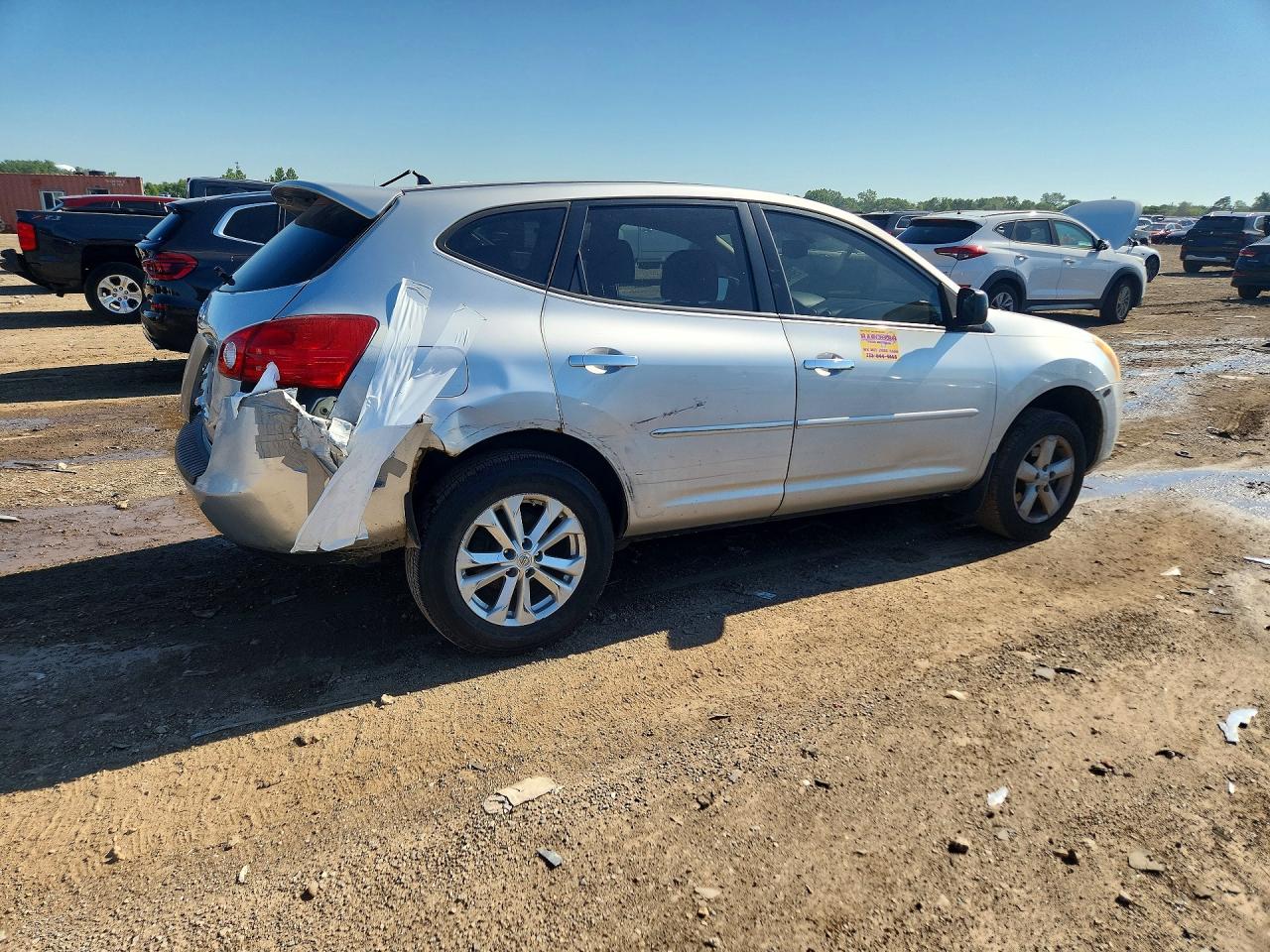 2010 Nissan Rogue S Silver vin: JN8AS5MV9AW114020