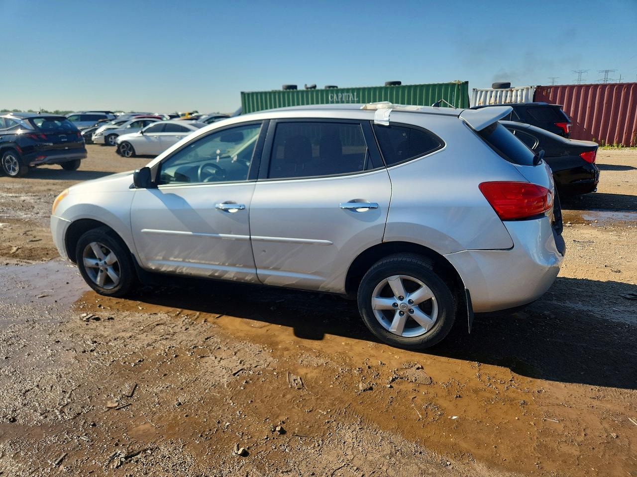 2010 Nissan Rogue S Silver vin: JN8AS5MV9AW114020