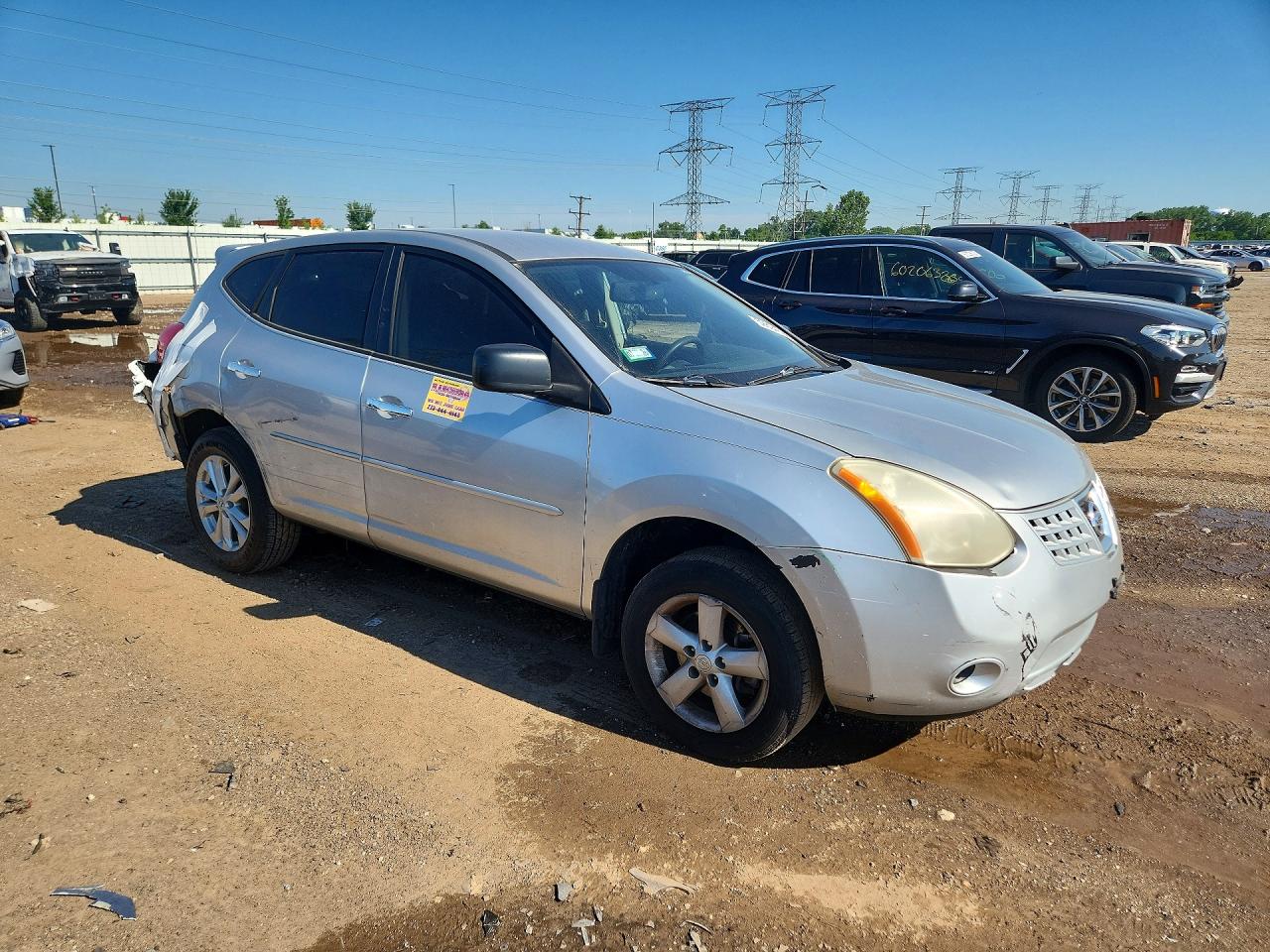 2010 Nissan Rogue S Silver vin: JN8AS5MV9AW114020