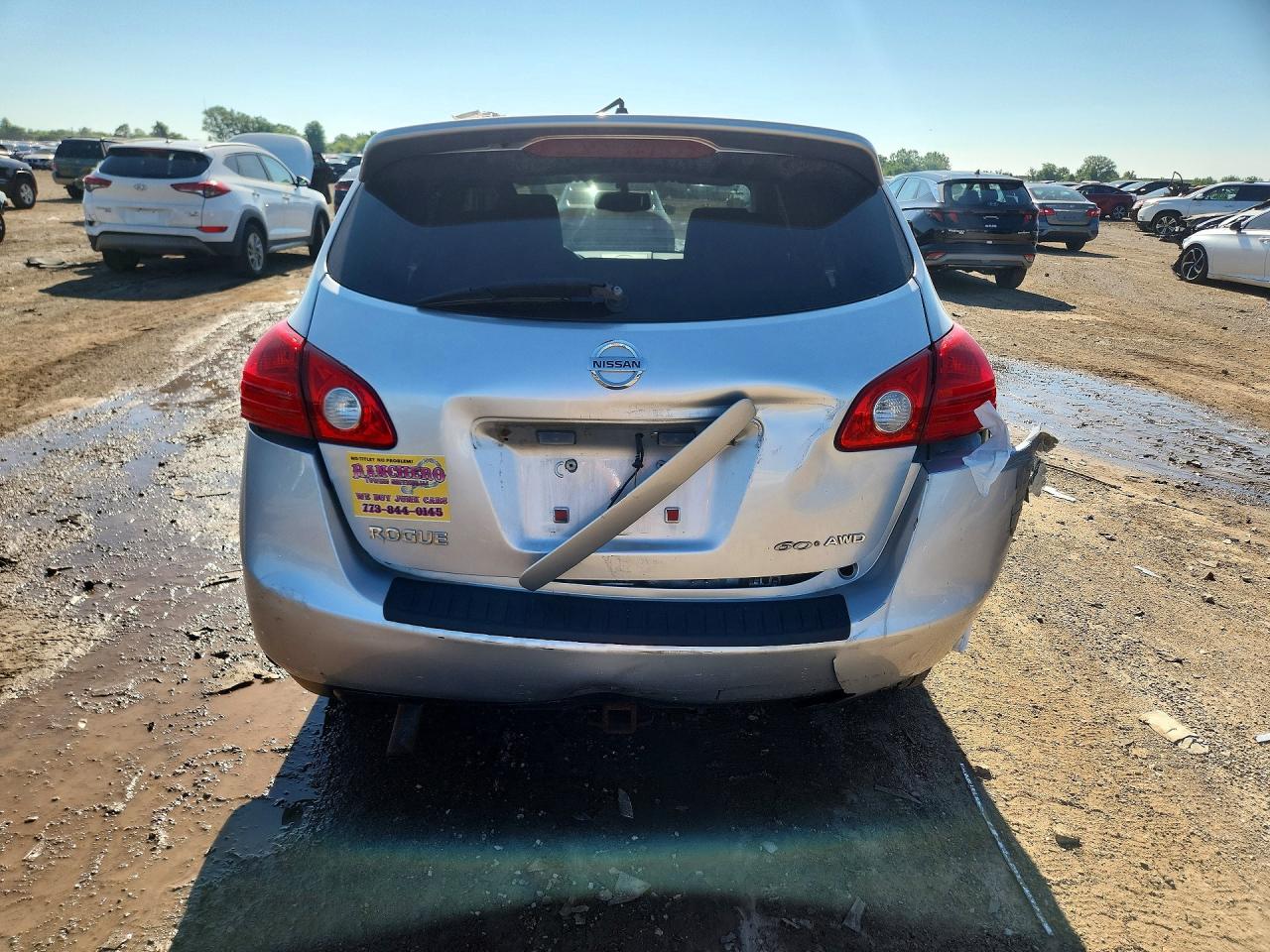 2010 Nissan Rogue S Silver vin: JN8AS5MV9AW114020