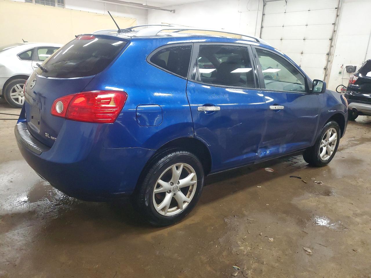 2010 Nissan Rogue S Blue vin: JN8AS5MV9AW115216