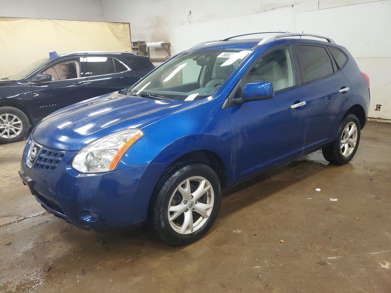 2010 Nissan Rogue S Blue vin: JN8AS5MV9AW115216