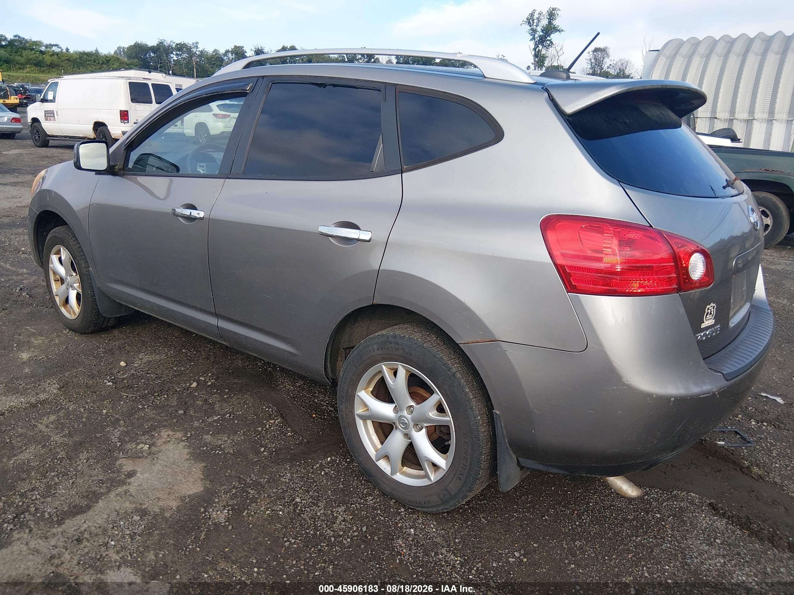 2010 Nissan Rogue Sl Серый vin: JN8AS5MV9AW120559