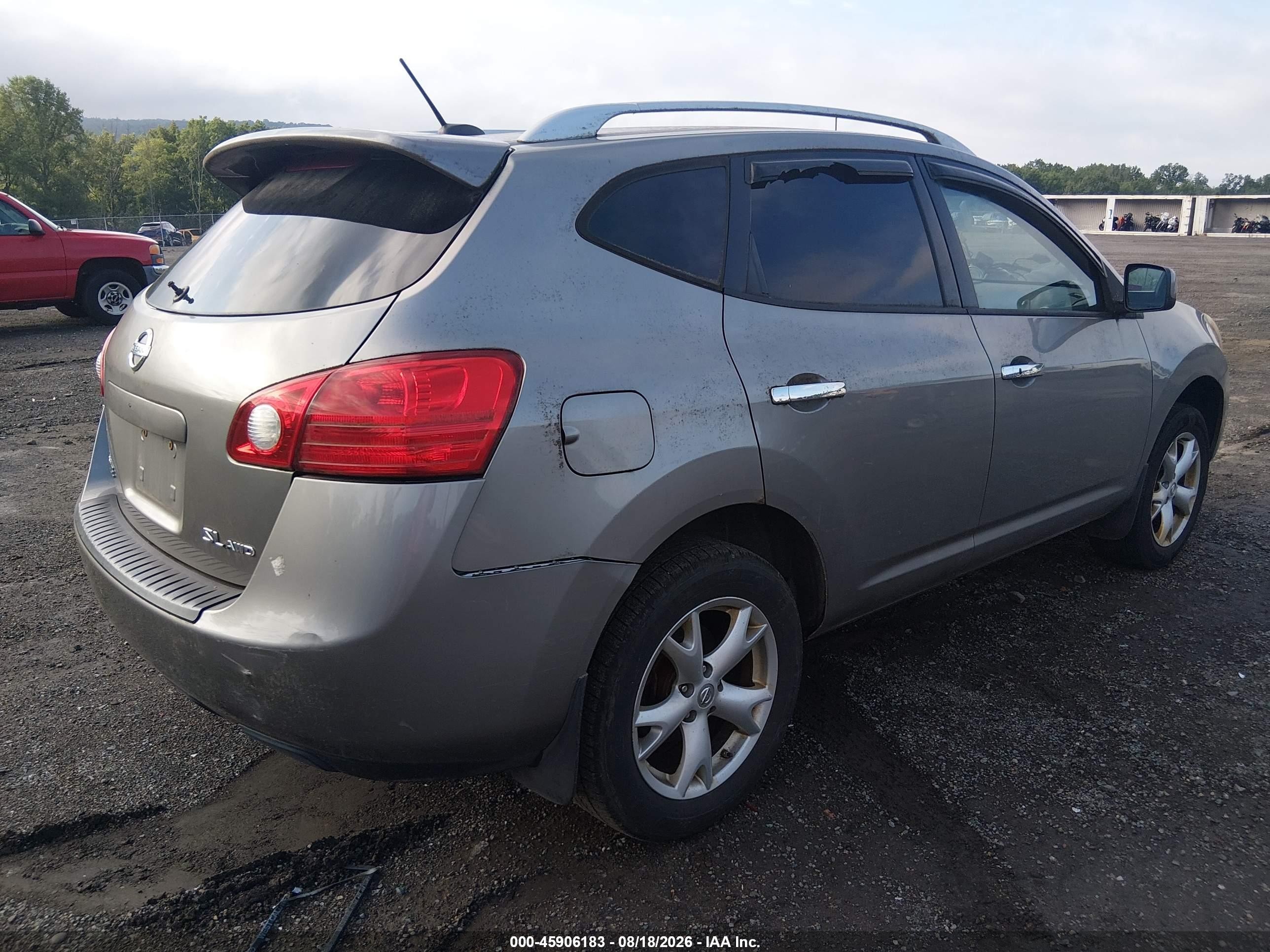 2010 Nissan Rogue Sl Серый vin: JN8AS5MV9AW120559