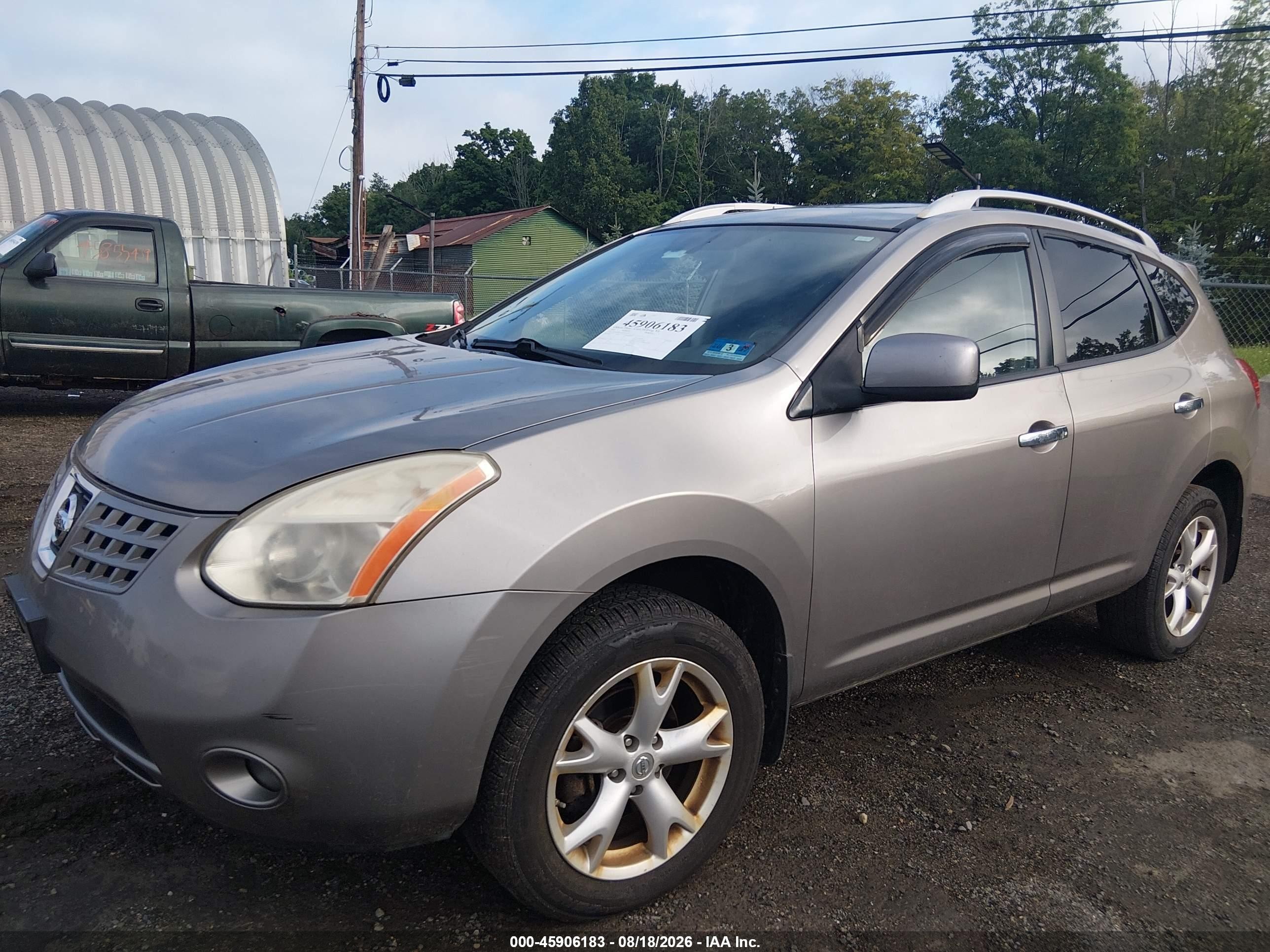 2010 Nissan Rogue Sl Серый vin: JN8AS5MV9AW120559
