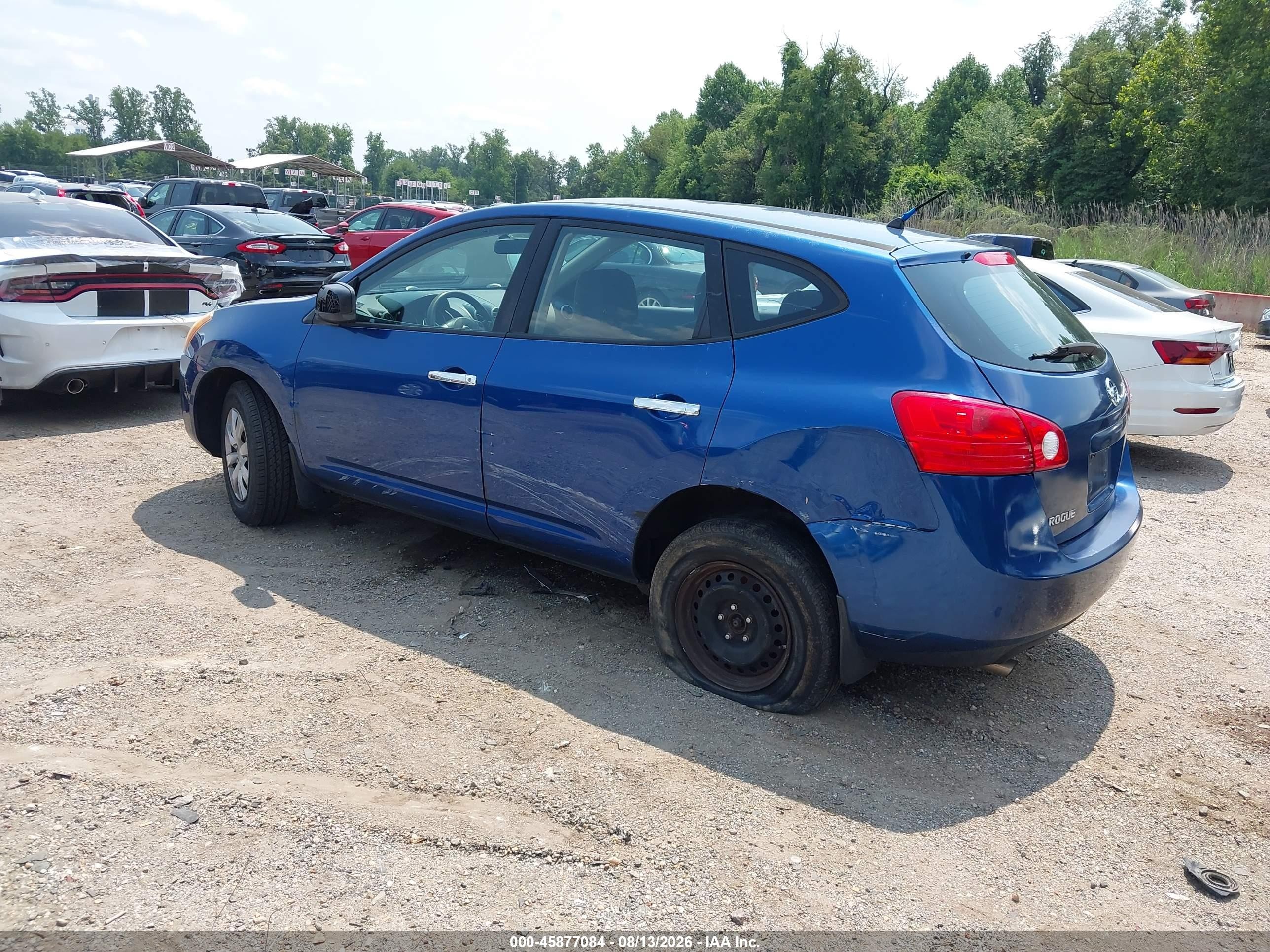 2010 Nissan Rogue S Blue vin: JN8AS5MV9AW120710