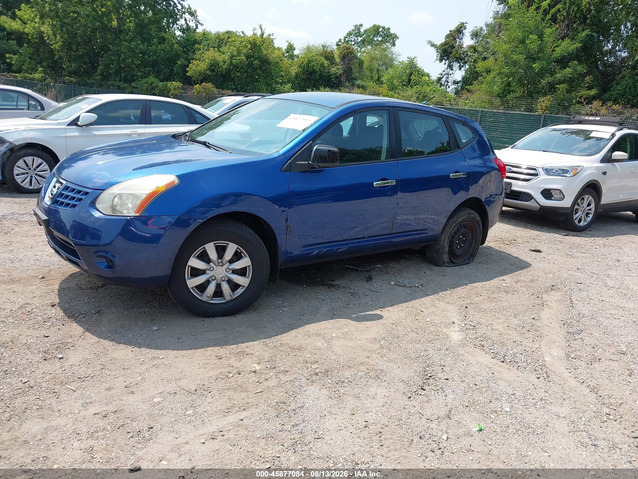2010 Nissan Rogue S Blue vin: JN8AS5MV9AW120710