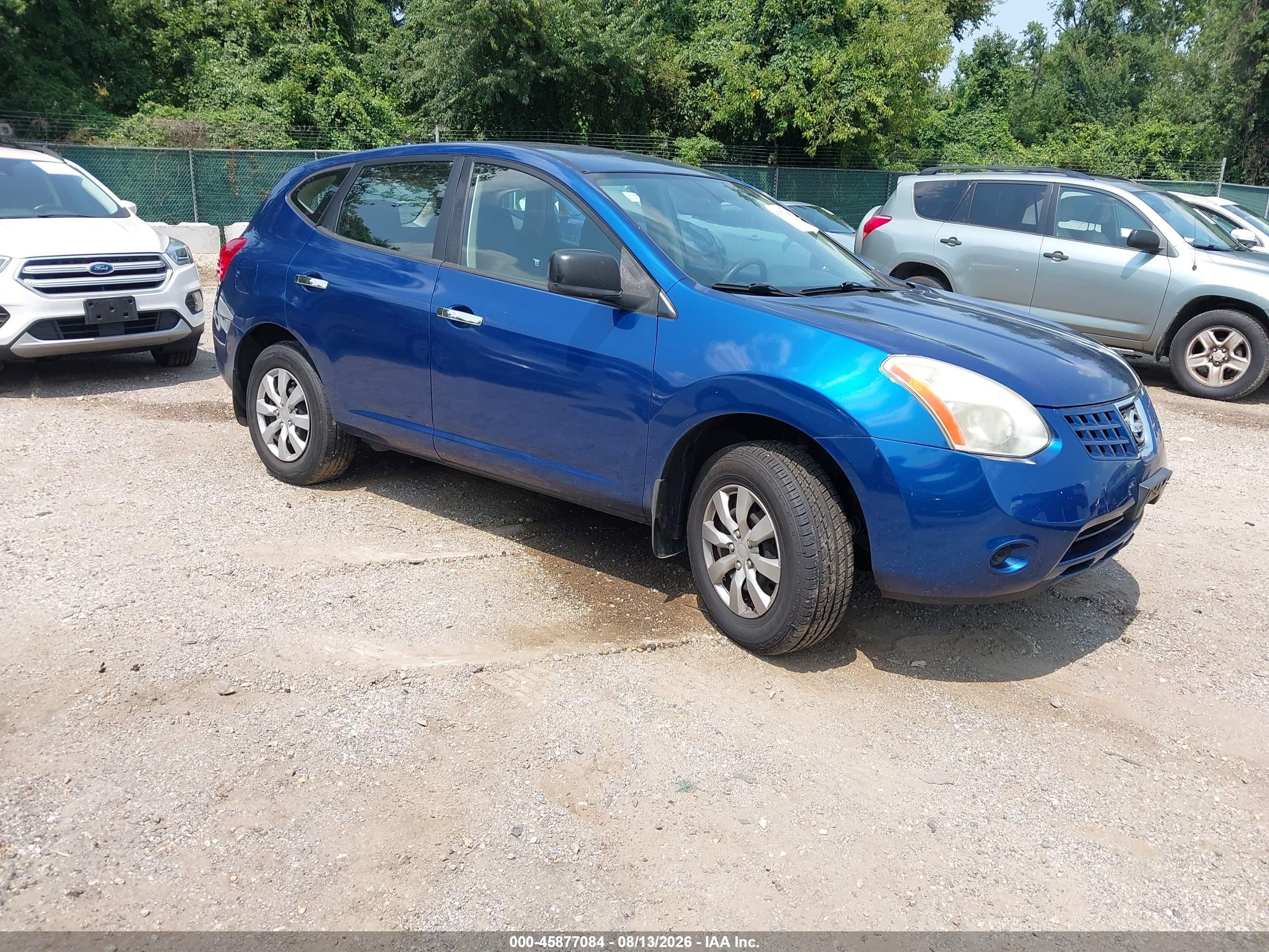 2010 Nissan Rogue S Blue vin: JN8AS5MV9AW120710
