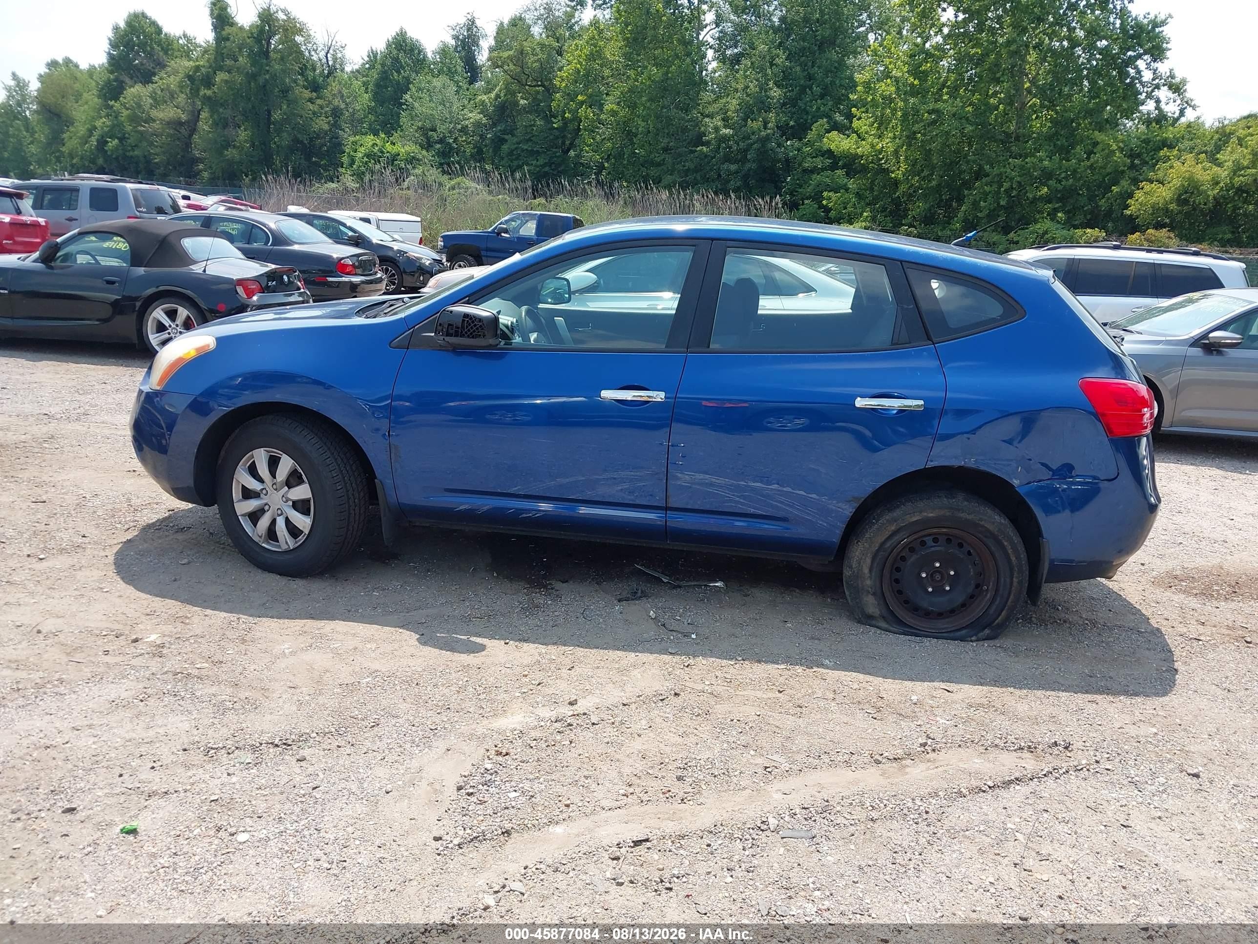 2010 Nissan Rogue S Blue vin: JN8AS5MV9AW120710
