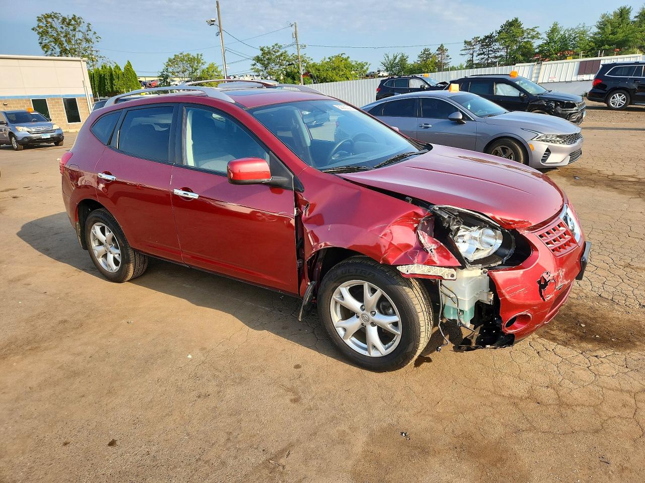 2010 Nissan Rogue S Red vin: JN8AS5MV9AW131738