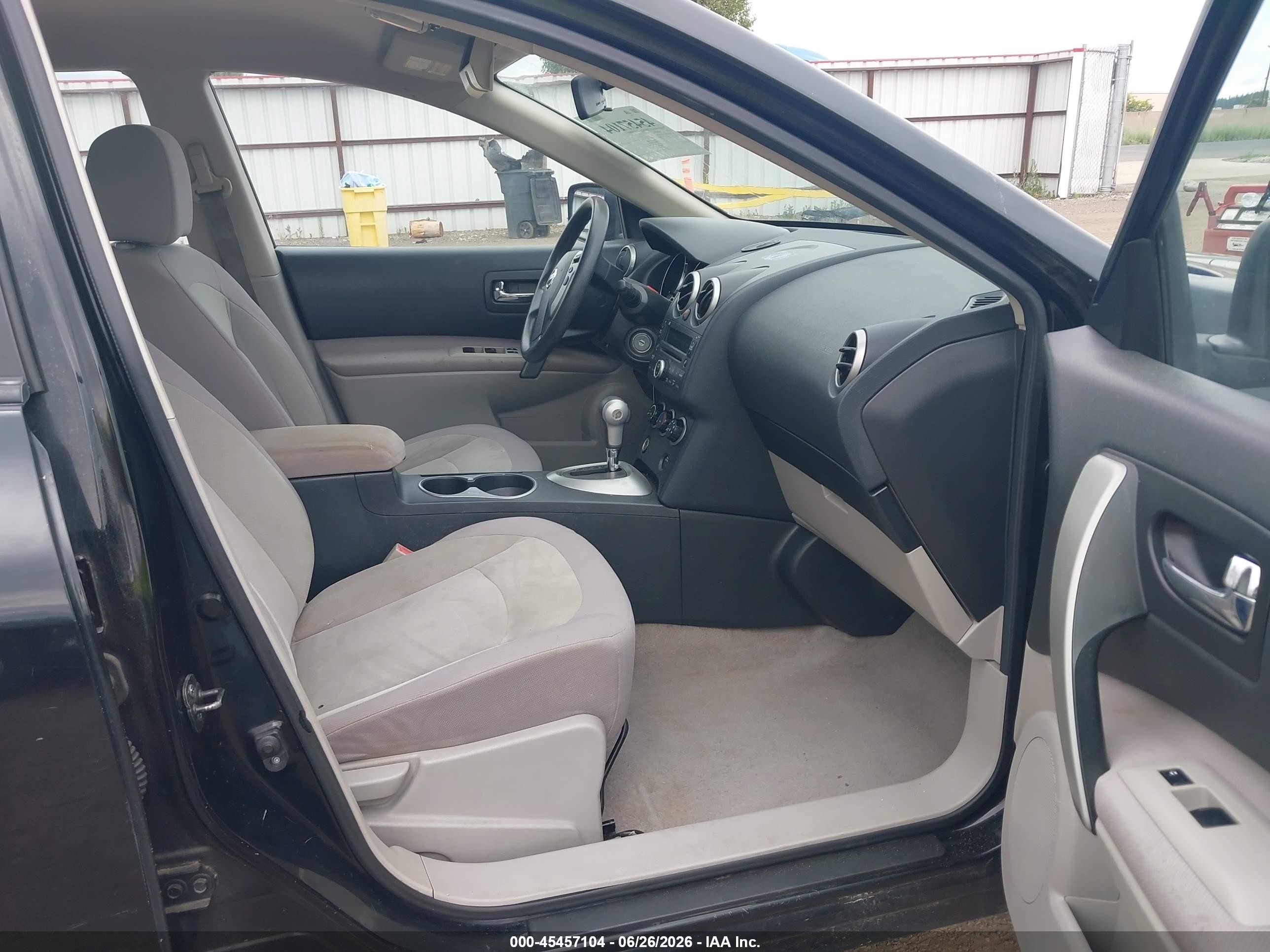 2010 Nissan Rogue S Black vin: JN8AS5MV9AW139306