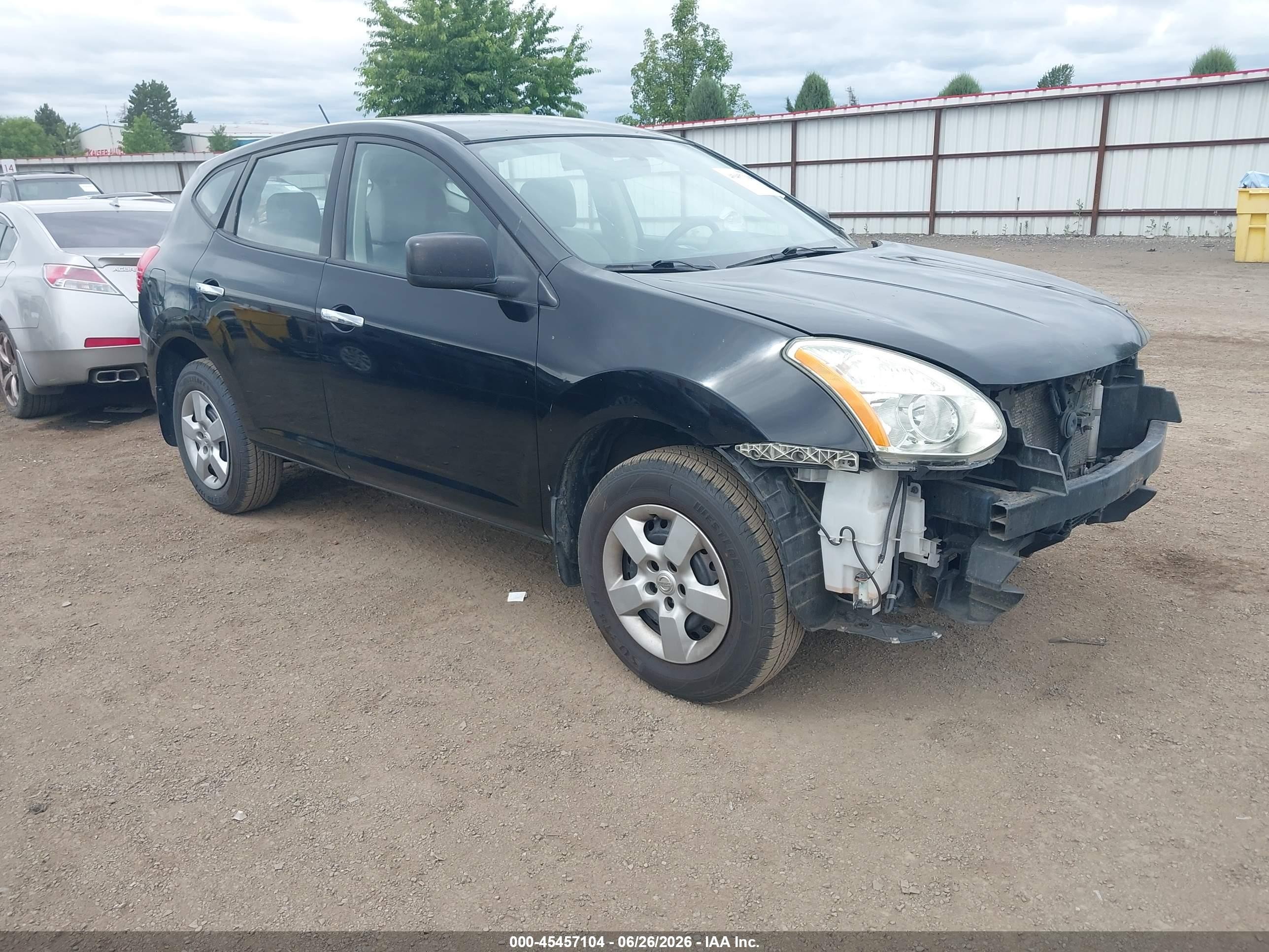 2010 Nissan Rogue S Black vin: JN8AS5MV9AW139306