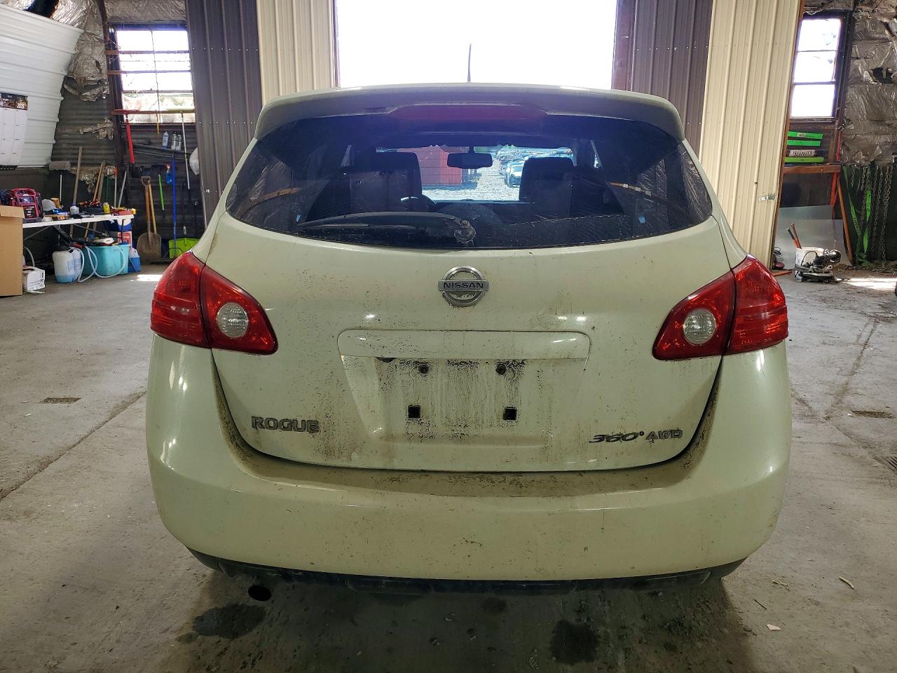 2010 Nissan Rogue S White vin: JN8AS5MV9AW603162