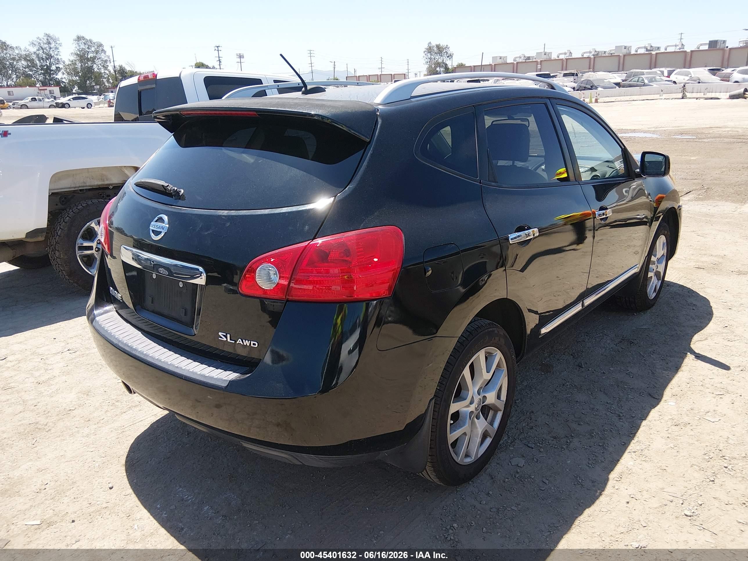 2011 Nissan Rogue Sv Черный vin: JN8AS5MV9BW256613