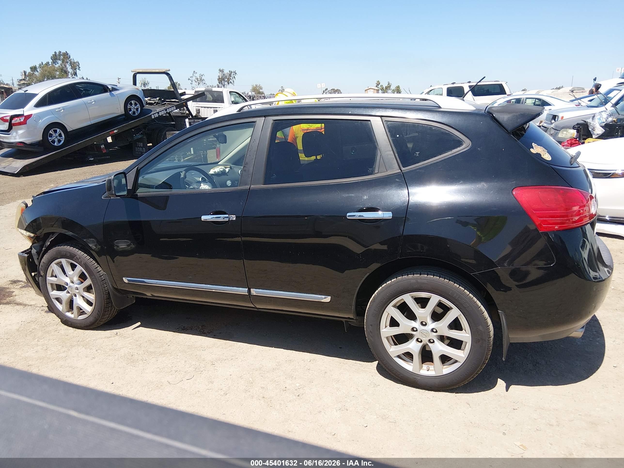 2011 Nissan Rogue Sv Черный vin: JN8AS5MV9BW256613