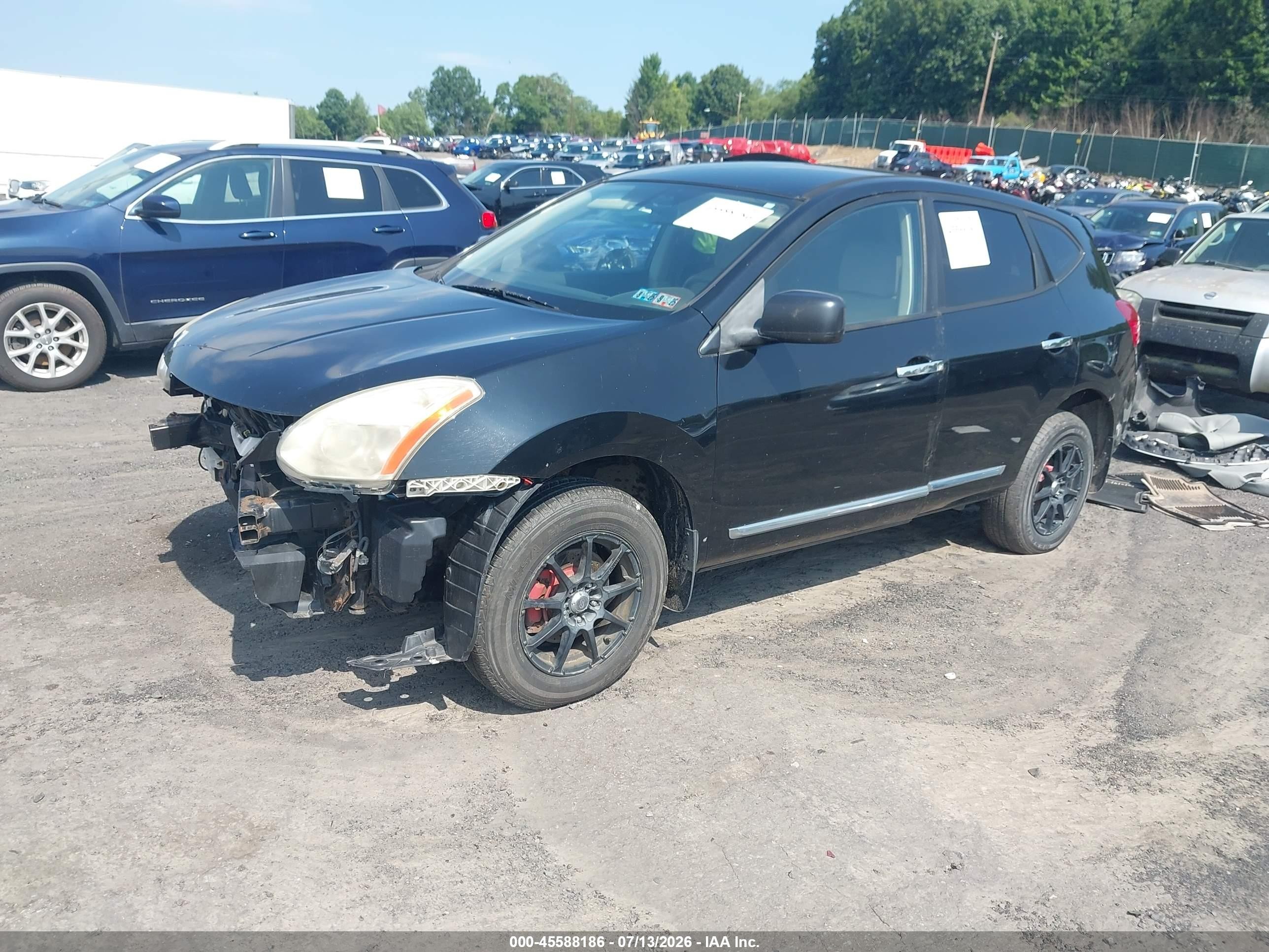 2011 Nissan Rogue S Black vin: JN8AS5MV9BW263285