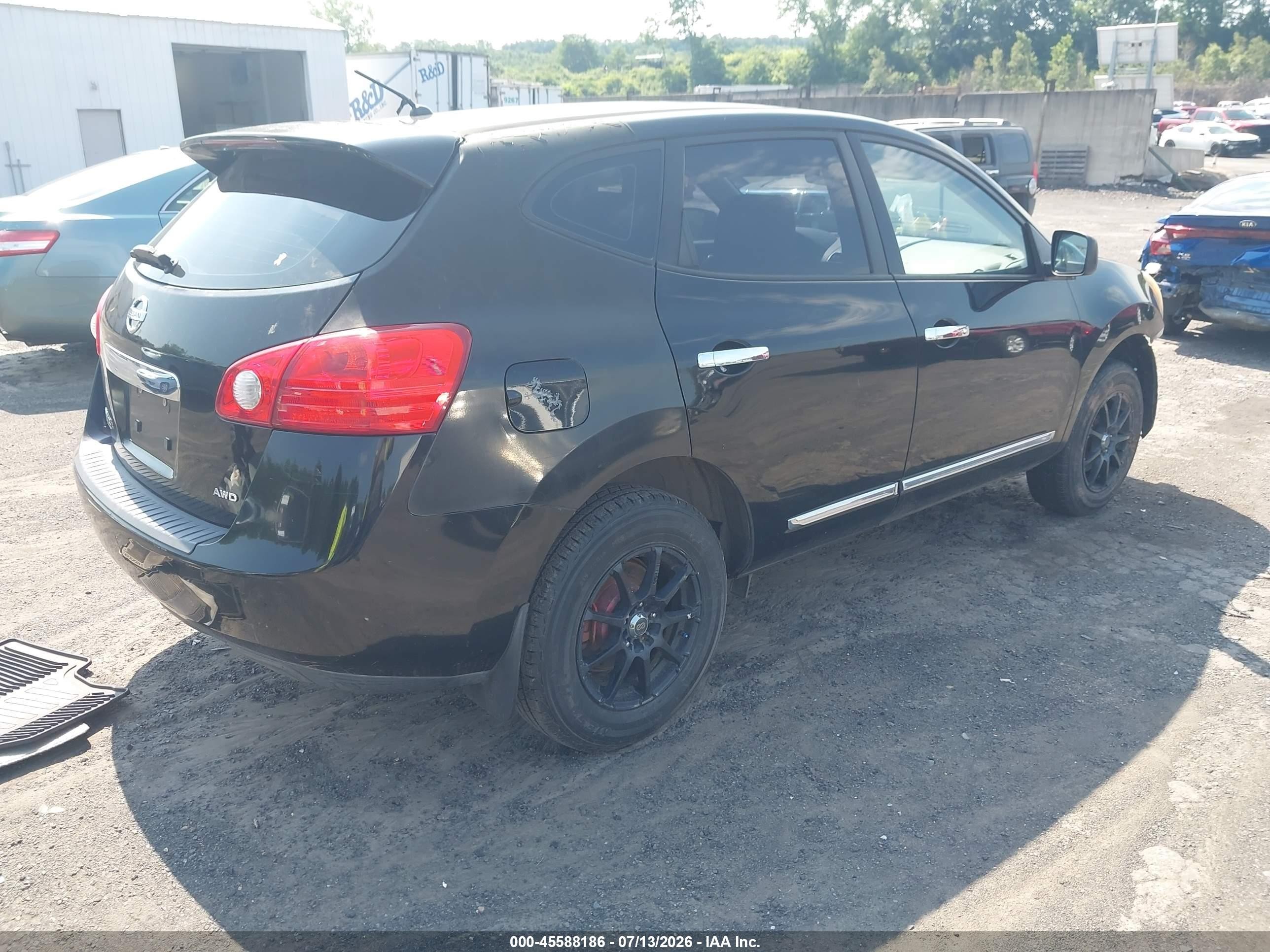 2011 Nissan Rogue S Black vin: JN8AS5MV9BW263285