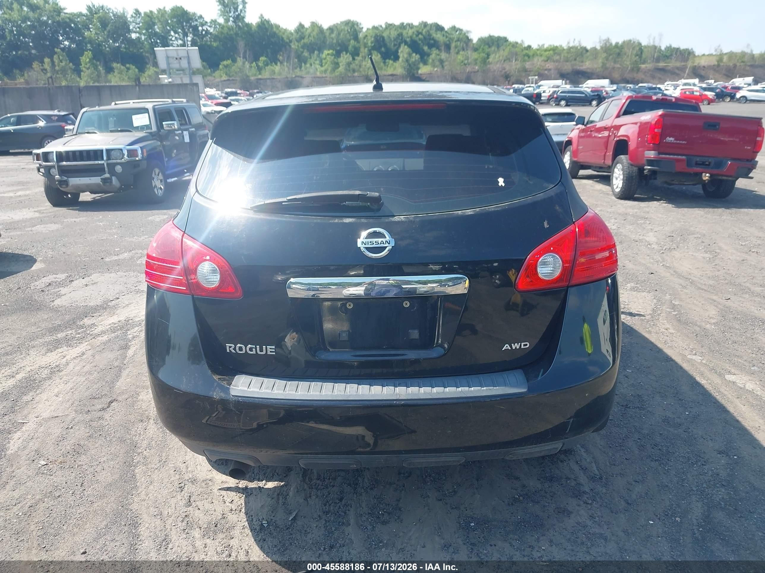 2011 Nissan Rogue S Black vin: JN8AS5MV9BW263285