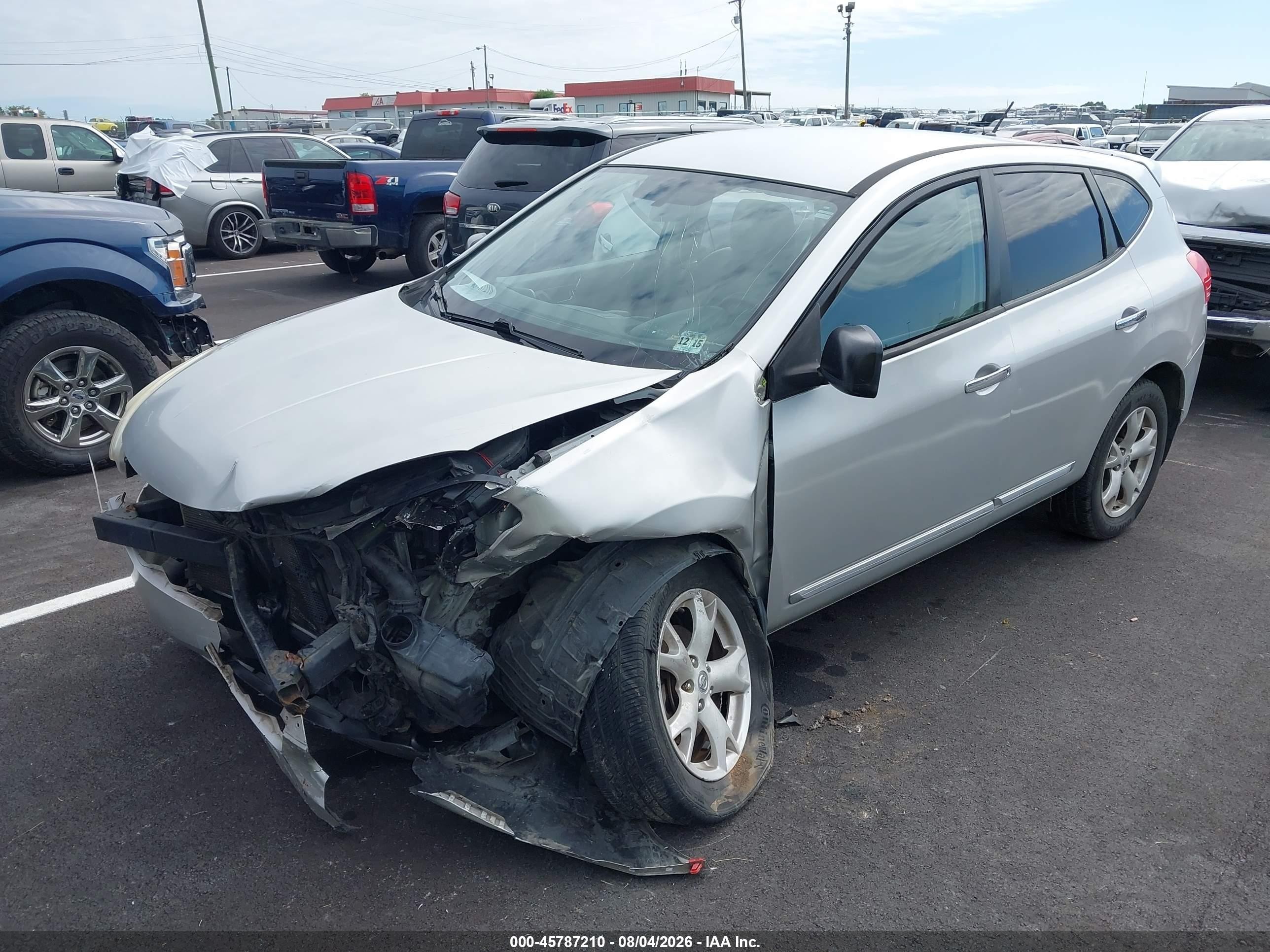 2011 Nissan Rogue S Silver vin: JN8AS5MV9BW269801