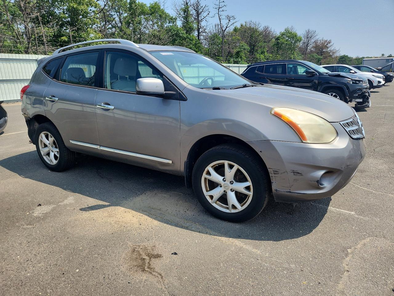 2011 Nissan Rogue S Gray vin: JN8AS5MV9BW283391